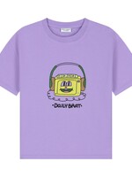 Daily Brat Headphones tshirt Paisley purple 116/128- Daily Brat