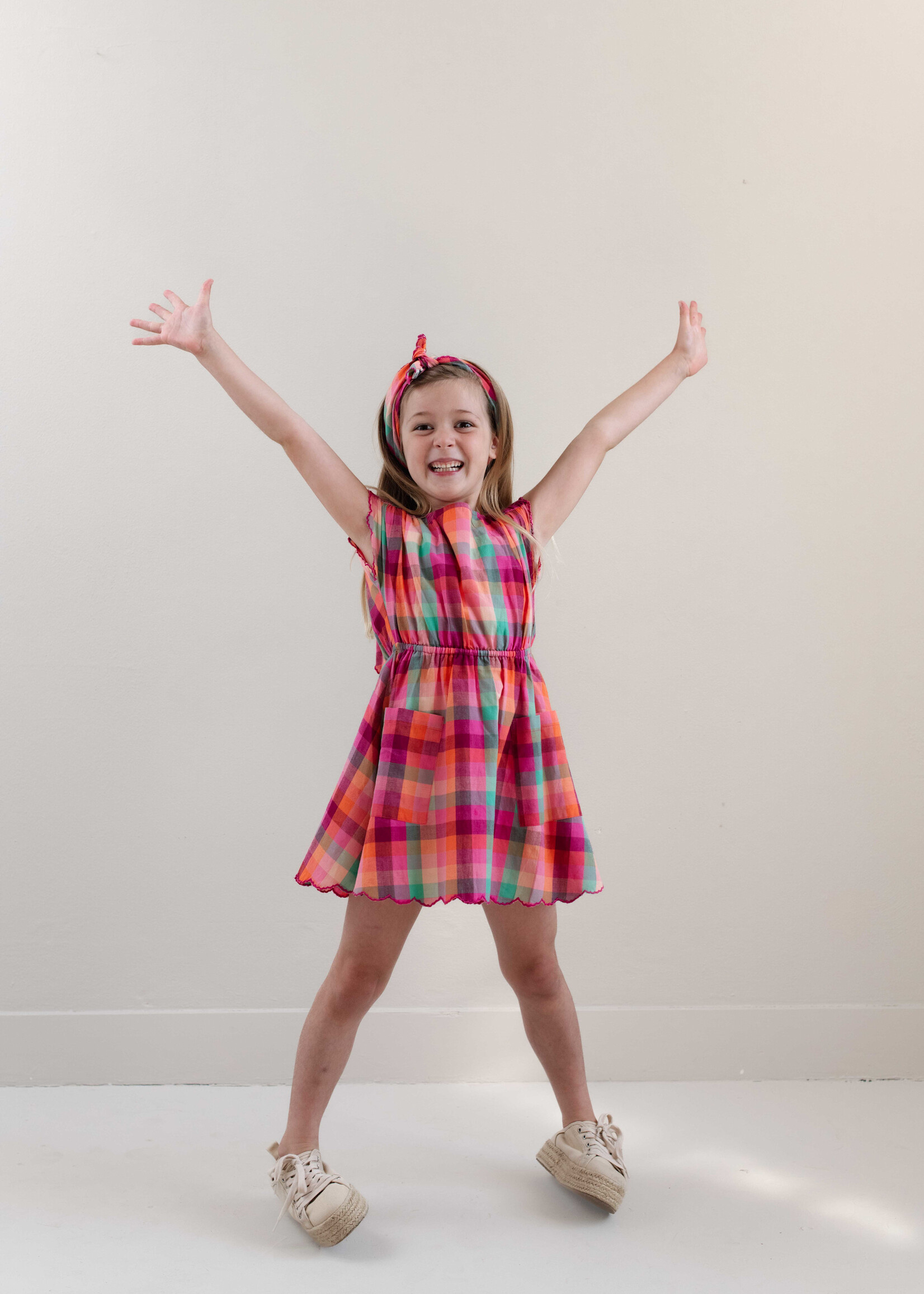 Jenest Kiki dress Fuchsia multi dress - Jenest