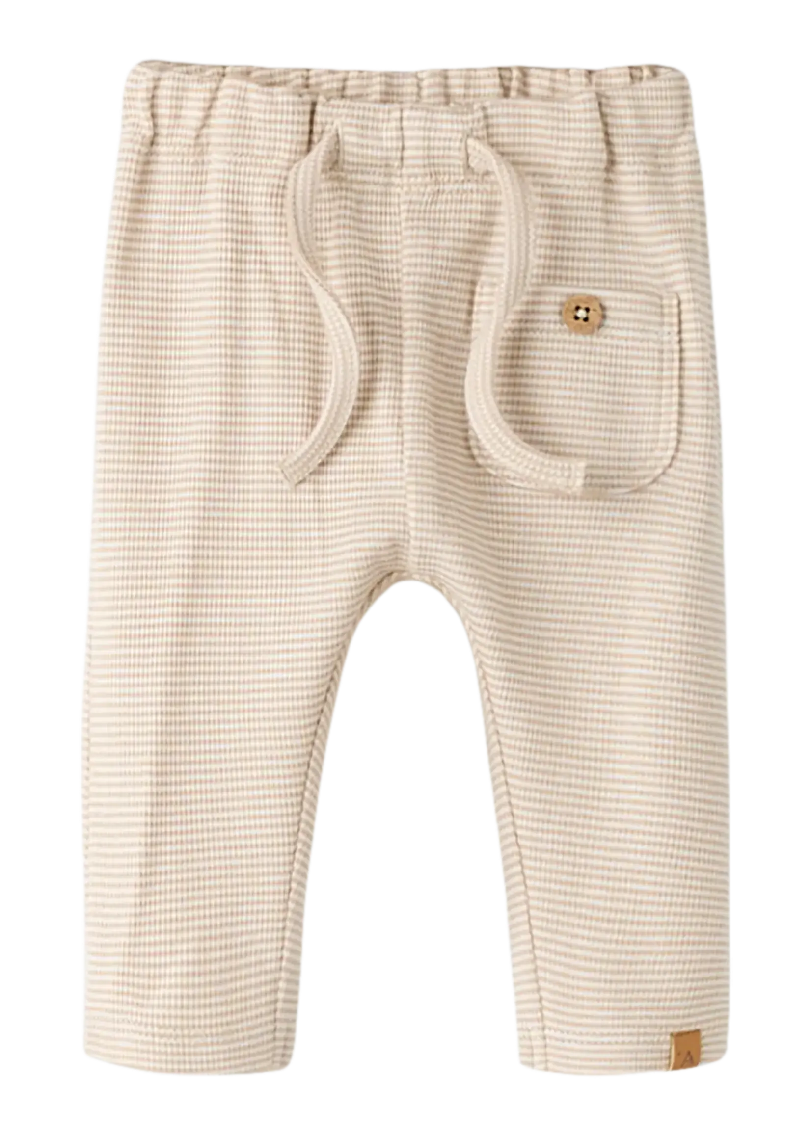 Lil Atelier Feng loose pants Oxford tan - Lil atelier