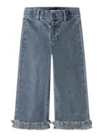 Lil Atelier Damla wide ancle | Blue denim - Lil atelier