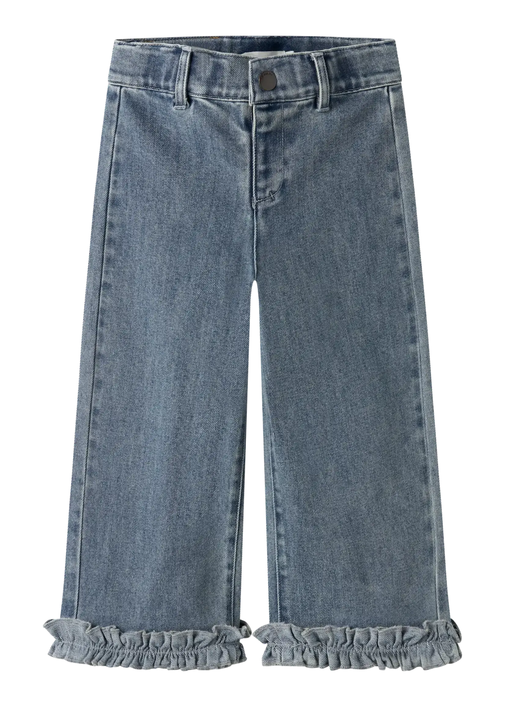 Lil Atelier Damla wide ancle | Blue denim - Lil atelier