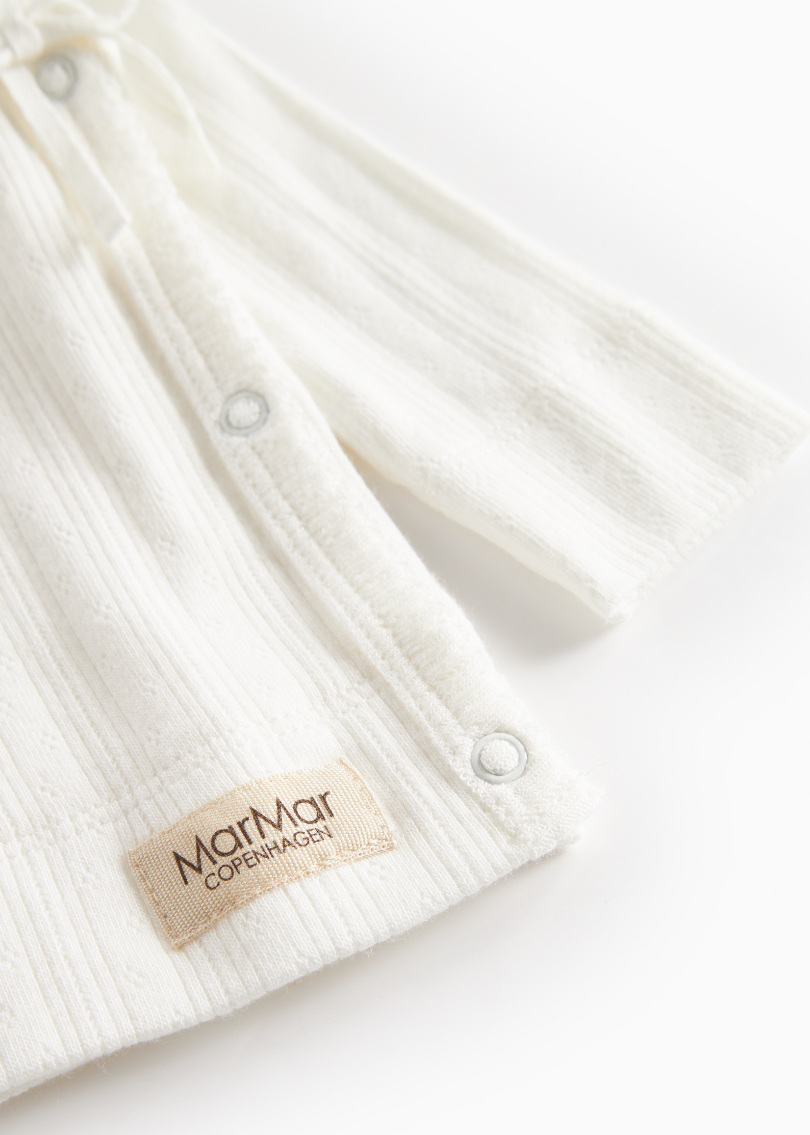 Marmar Copenhagen Tut wrap LS pointelle | Gentle white - Marmar