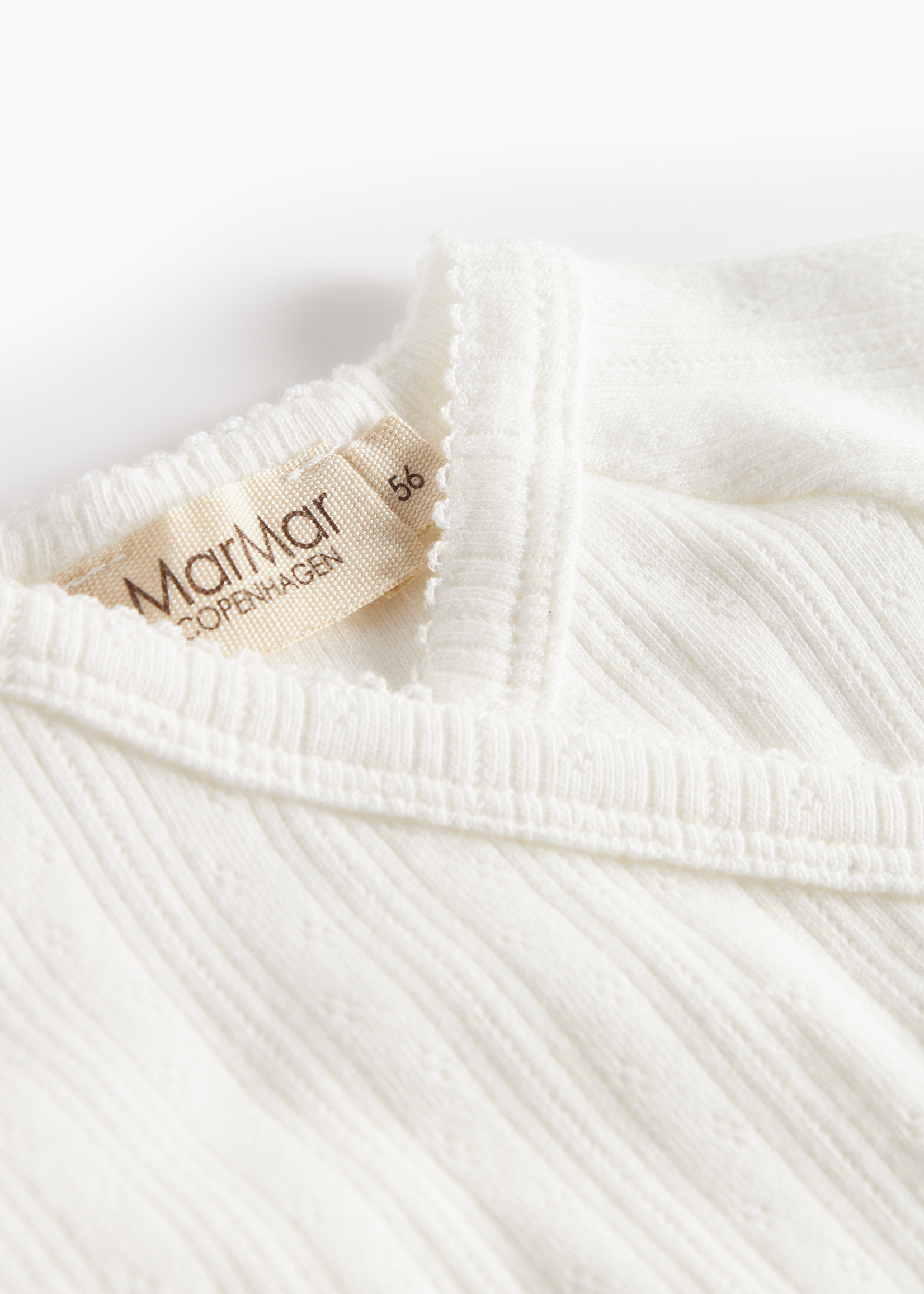Marmar Copenhagen Tut wrap LS pointelle | Gentle white - Marmar