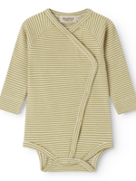 Marmar Copenhagen Bellis fine rib romper | Olive stripe - Marmar
