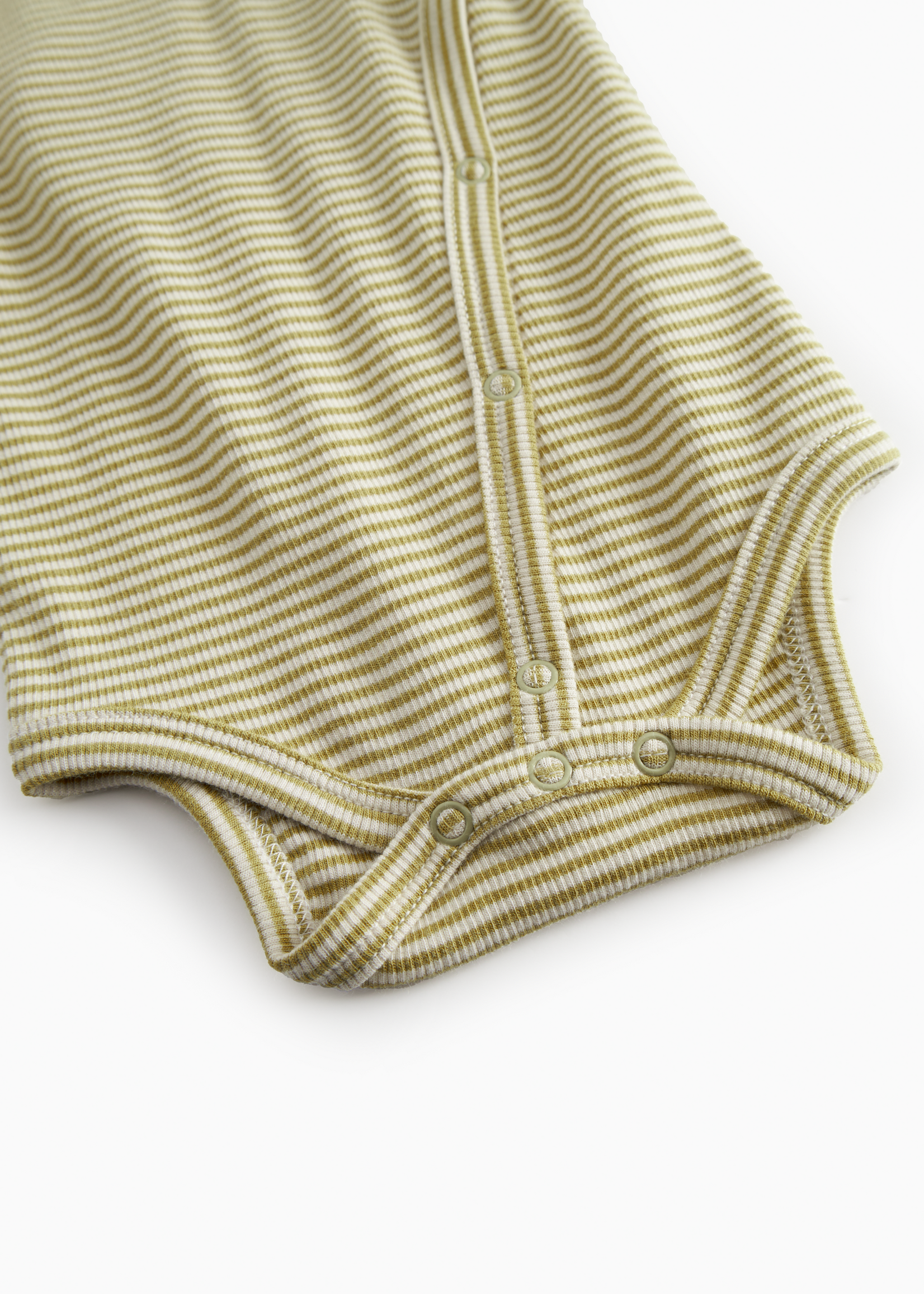Marmar Copenhagen Bellis fine rib romper | Olive stripe - Marmar