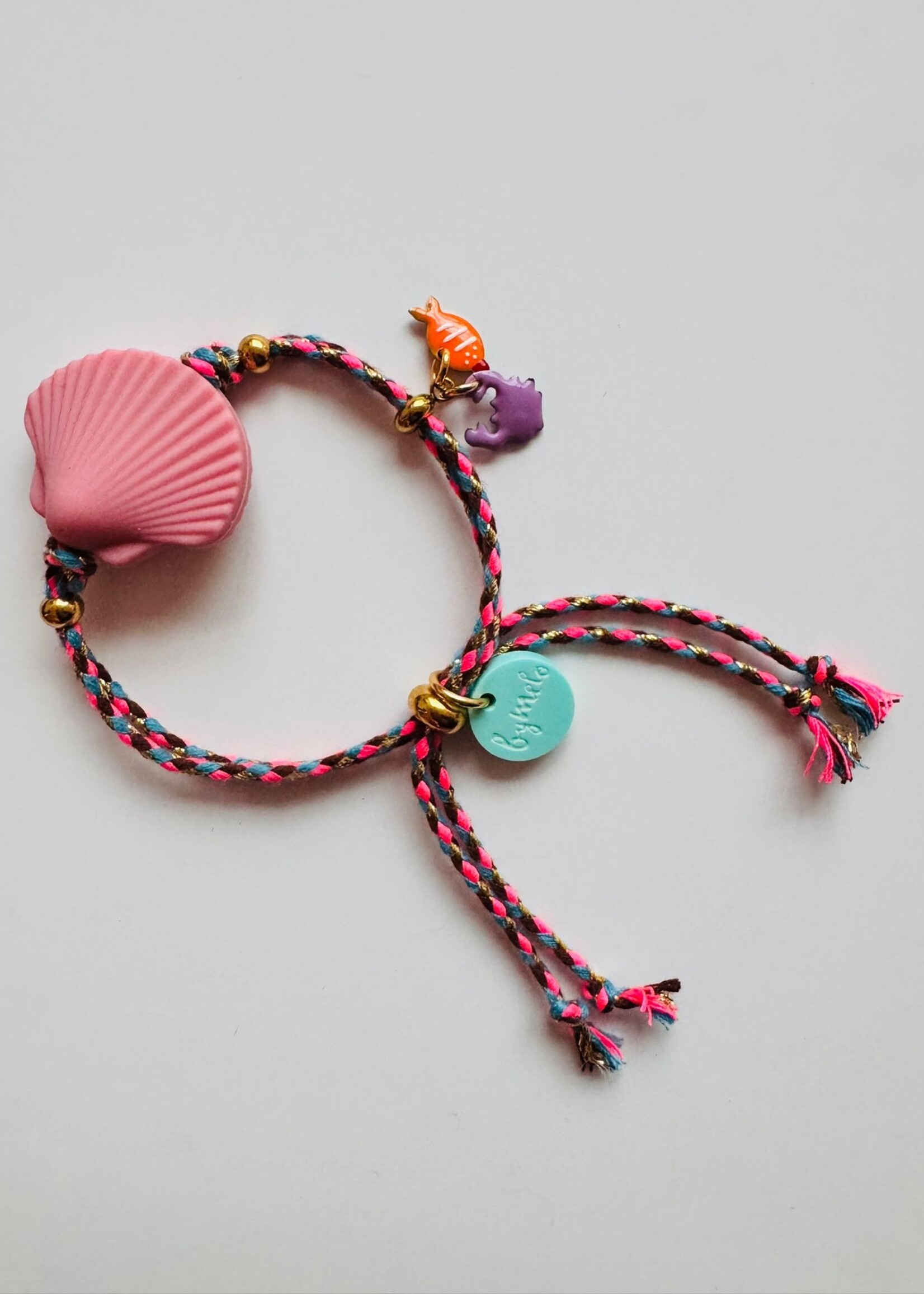 By Melo Armbandje schelp roze - By melo
