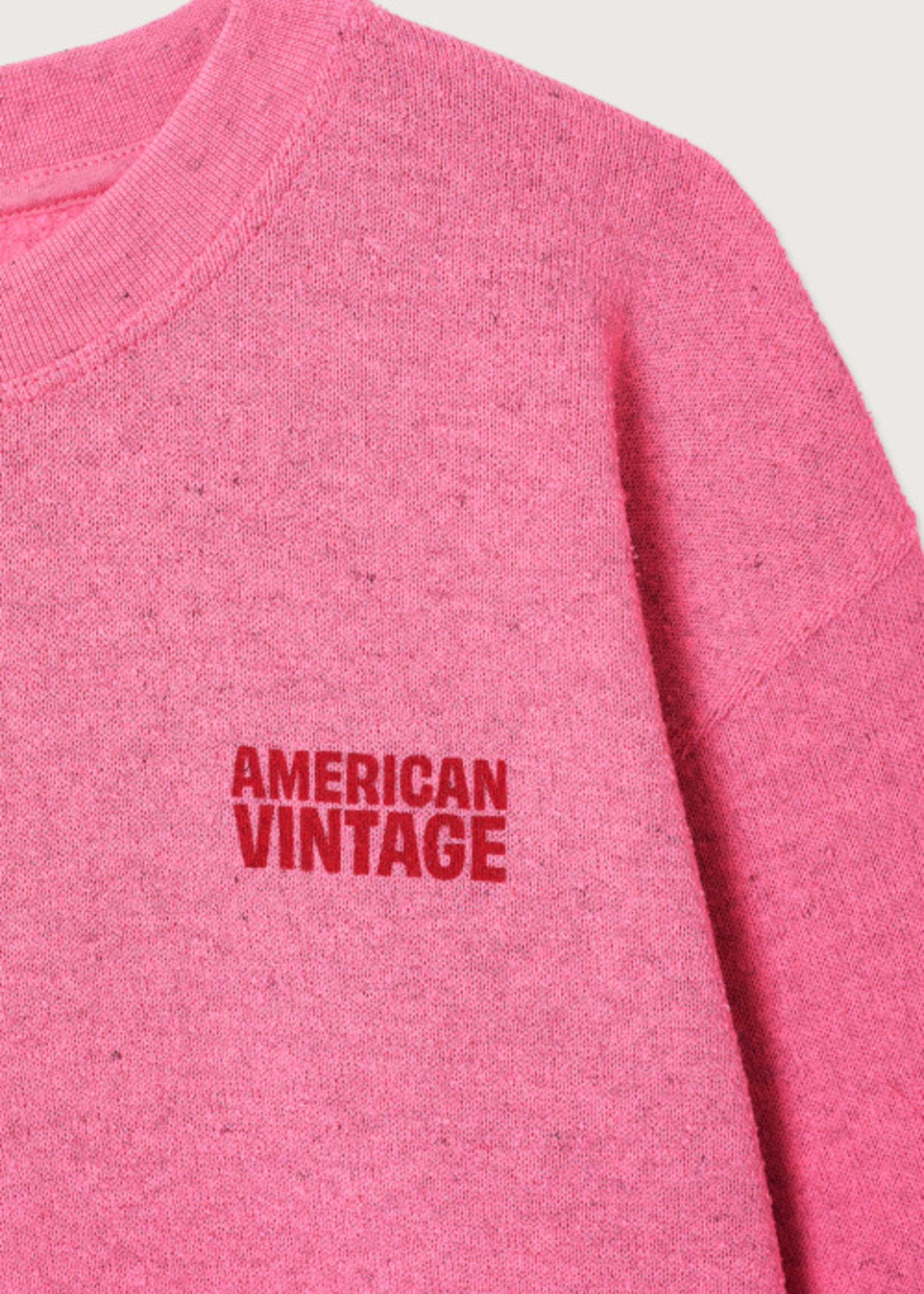 American Vintage Sweater Evona framboisine surteint - American vintage