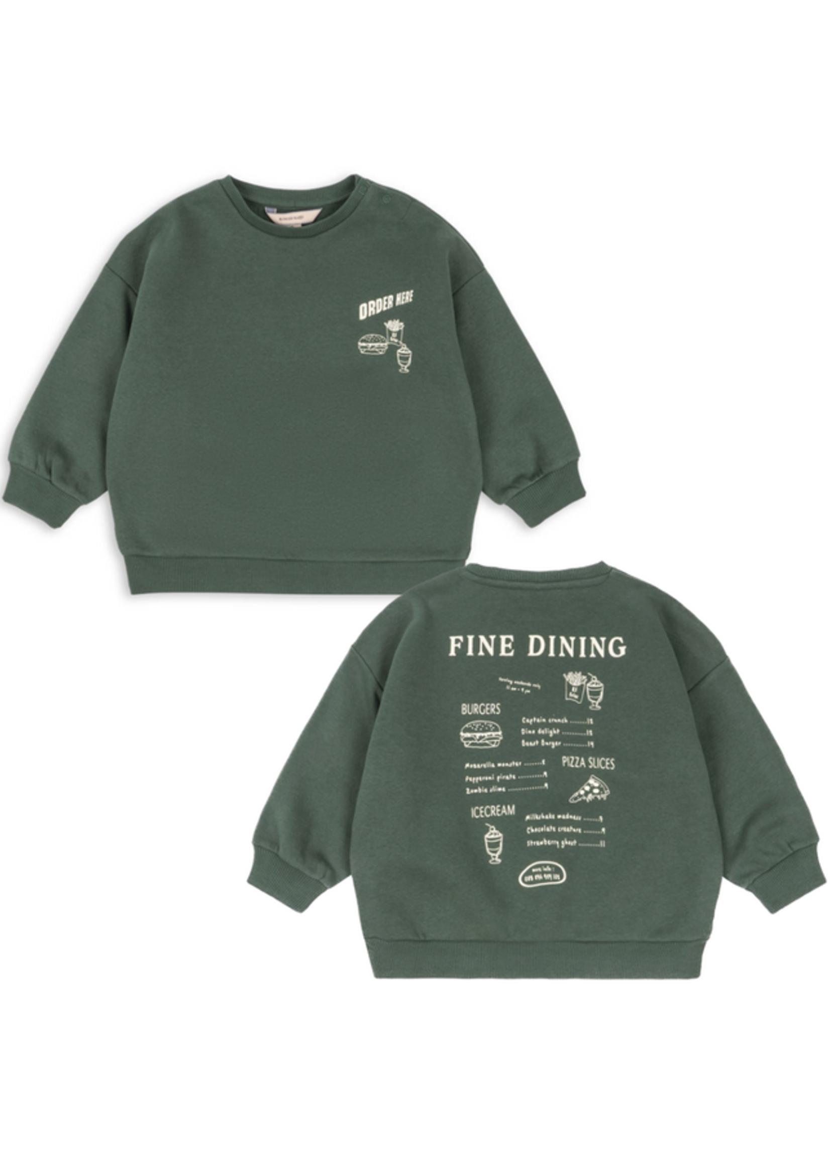 Konges Slojd Lou sweat shirt | Cilantro - Konges Slojd