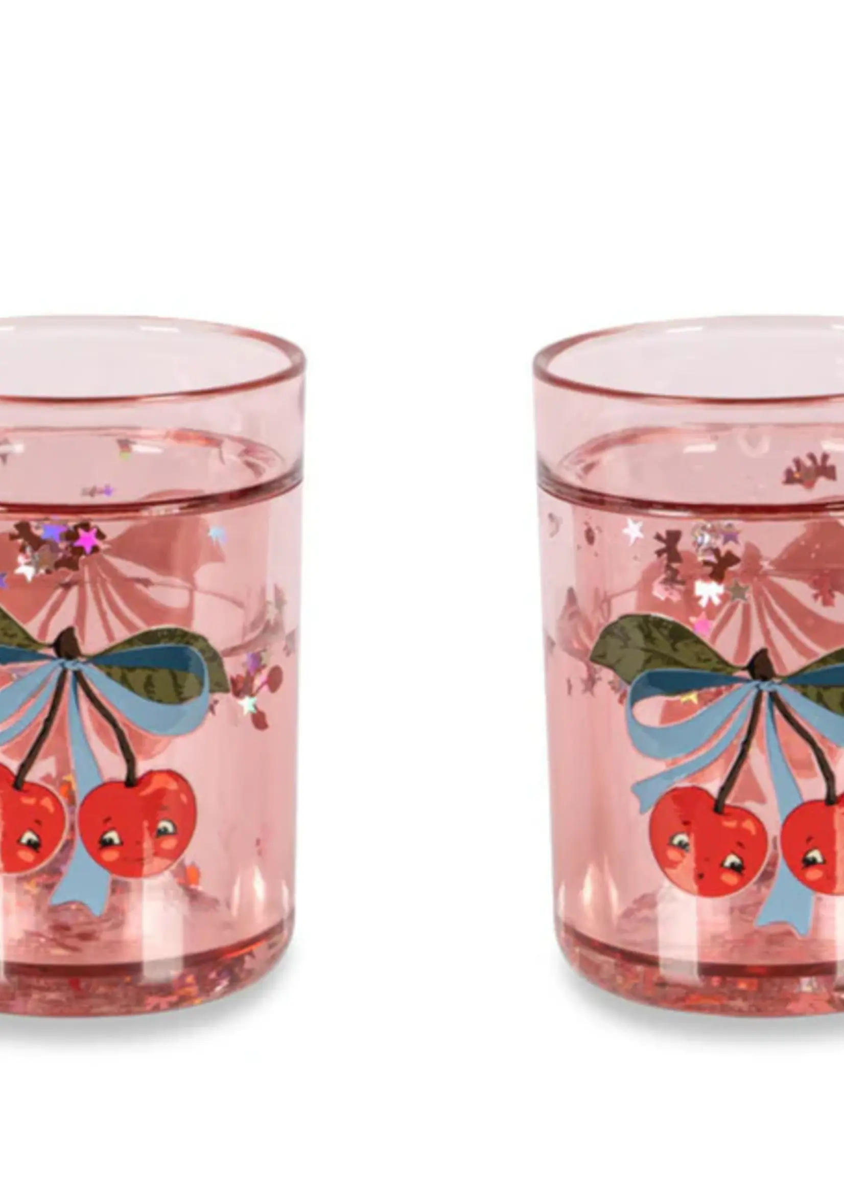 Konges Slojd 2 pack glitter cups Cherry Bow - Konges Slojd