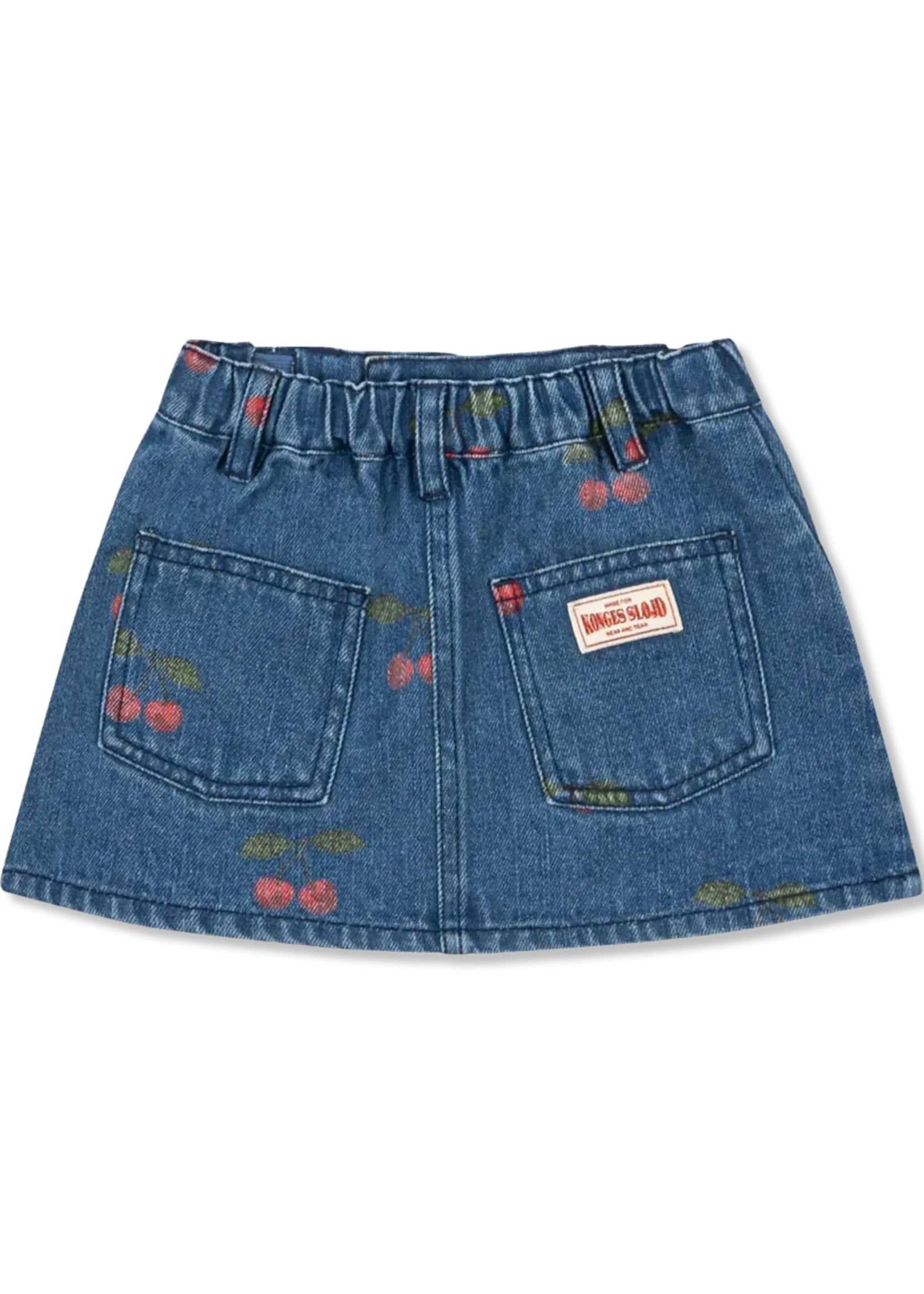 Konges Slojd Magot printed skirt | Ma grande cerise denim - Konges Slojd