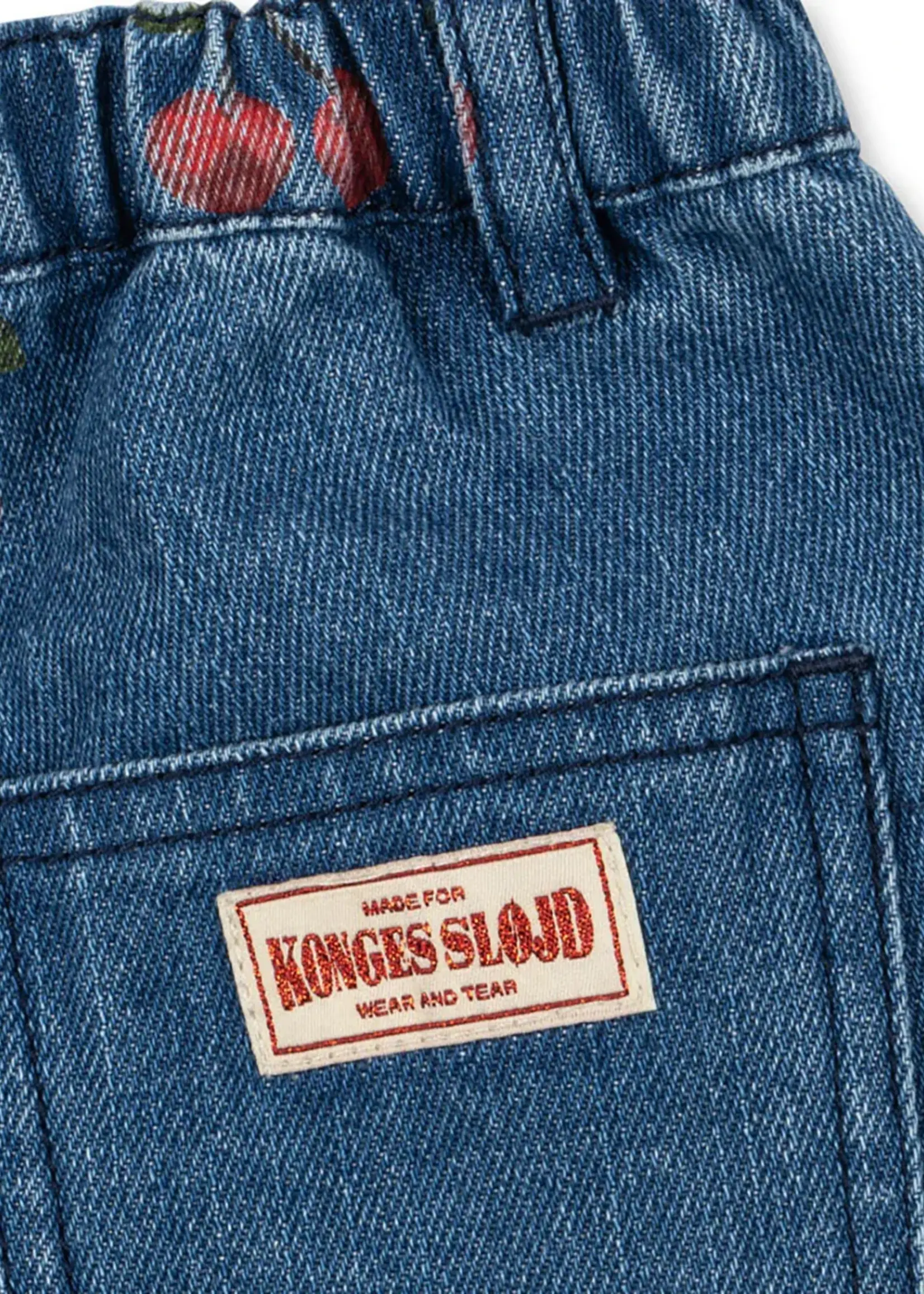 Konges Slojd Magot printed skirt | Ma grande cerise denim - Konges Slojd