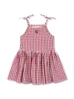 Konges Slojd Isotta dress | Raspberry check - Konges Slojd