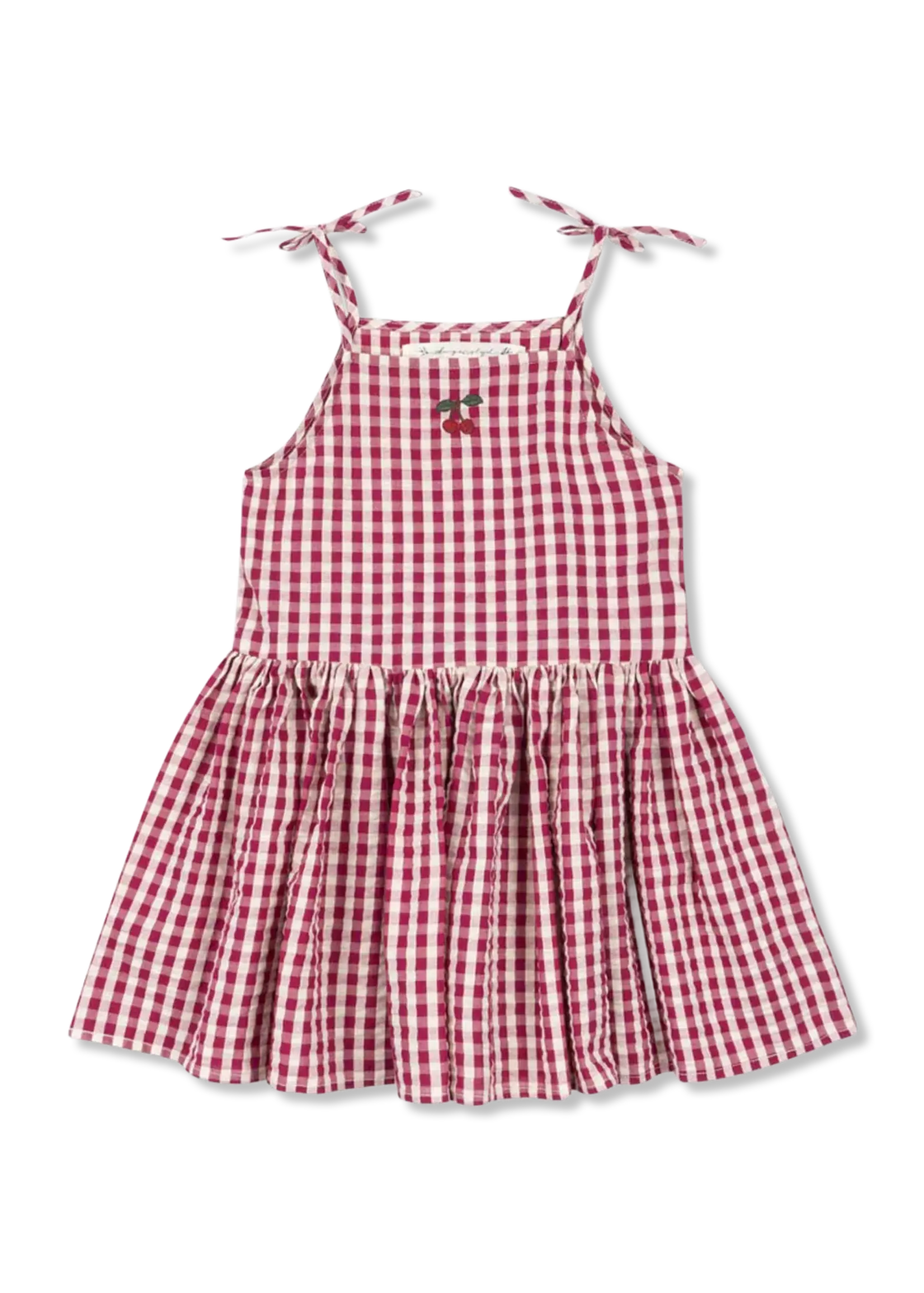 Konges Slojd Isotta dress | Raspberry check - Konges Slojd