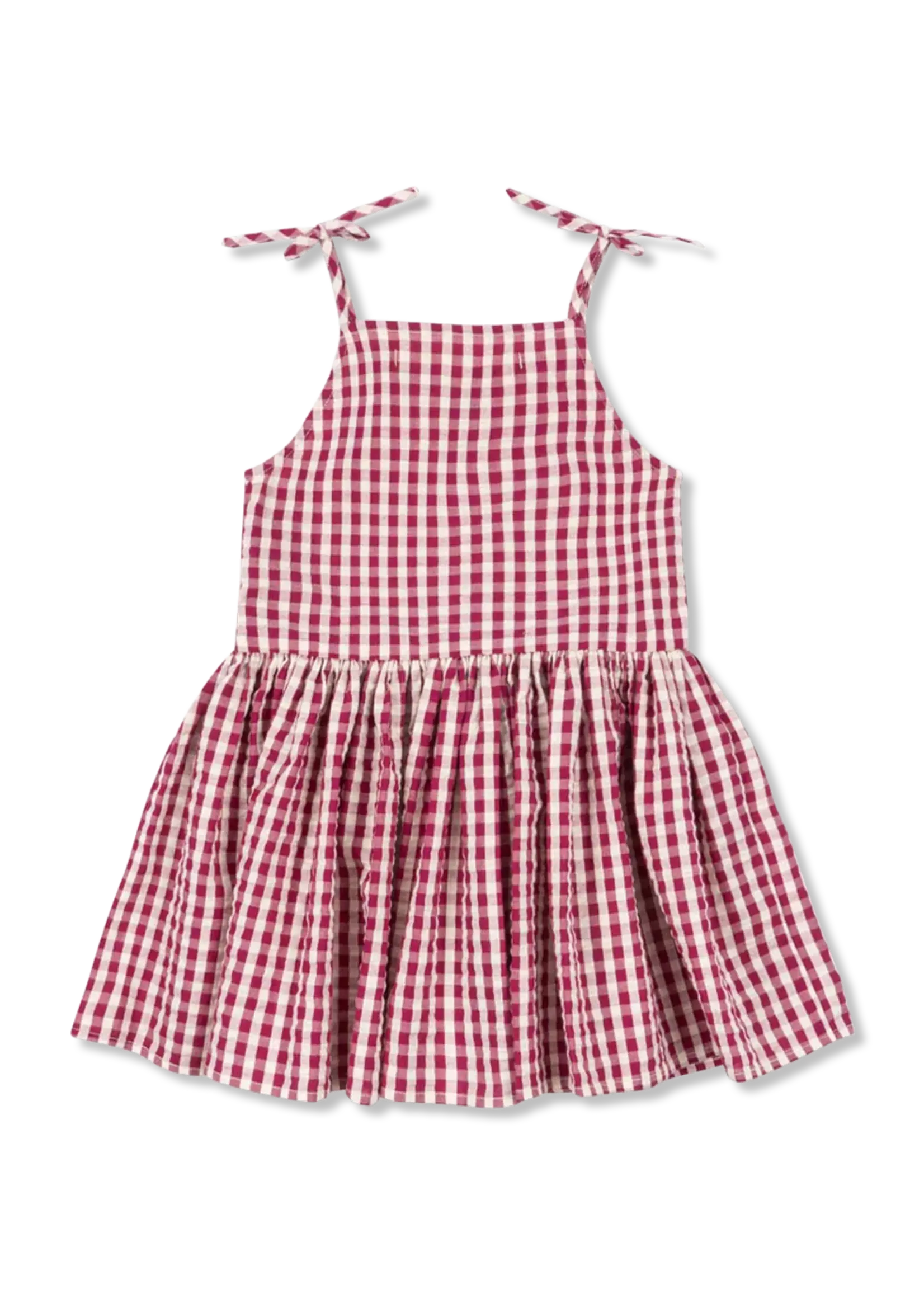 Konges Slojd Isotta dress | Raspberry check - Konges Slojd