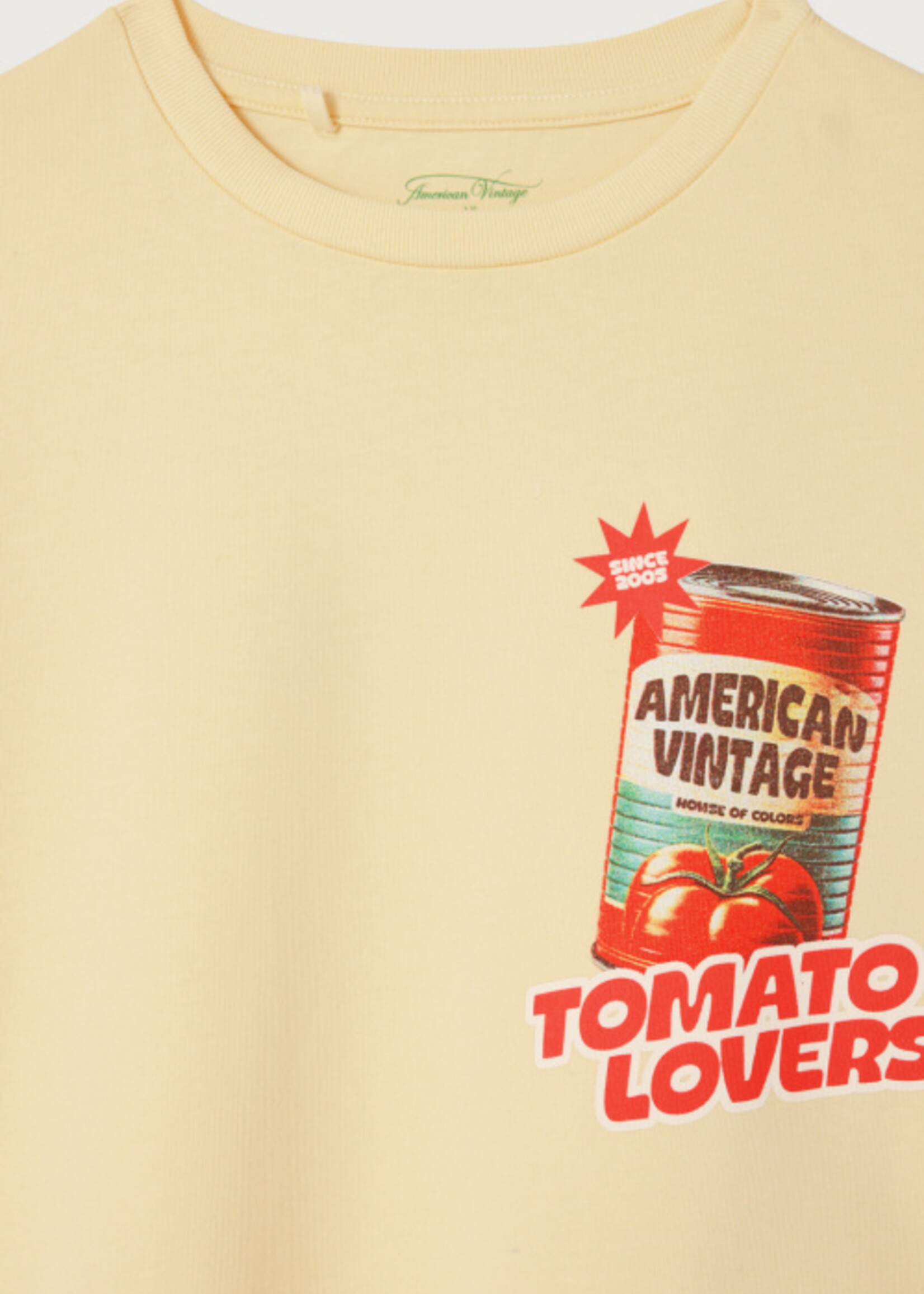 American Vintage Fizvalley tee vintage custard sauce - American Vintage