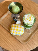 Atelier Pomme Apple of my eye checked butter yellow - Atelier Pomme