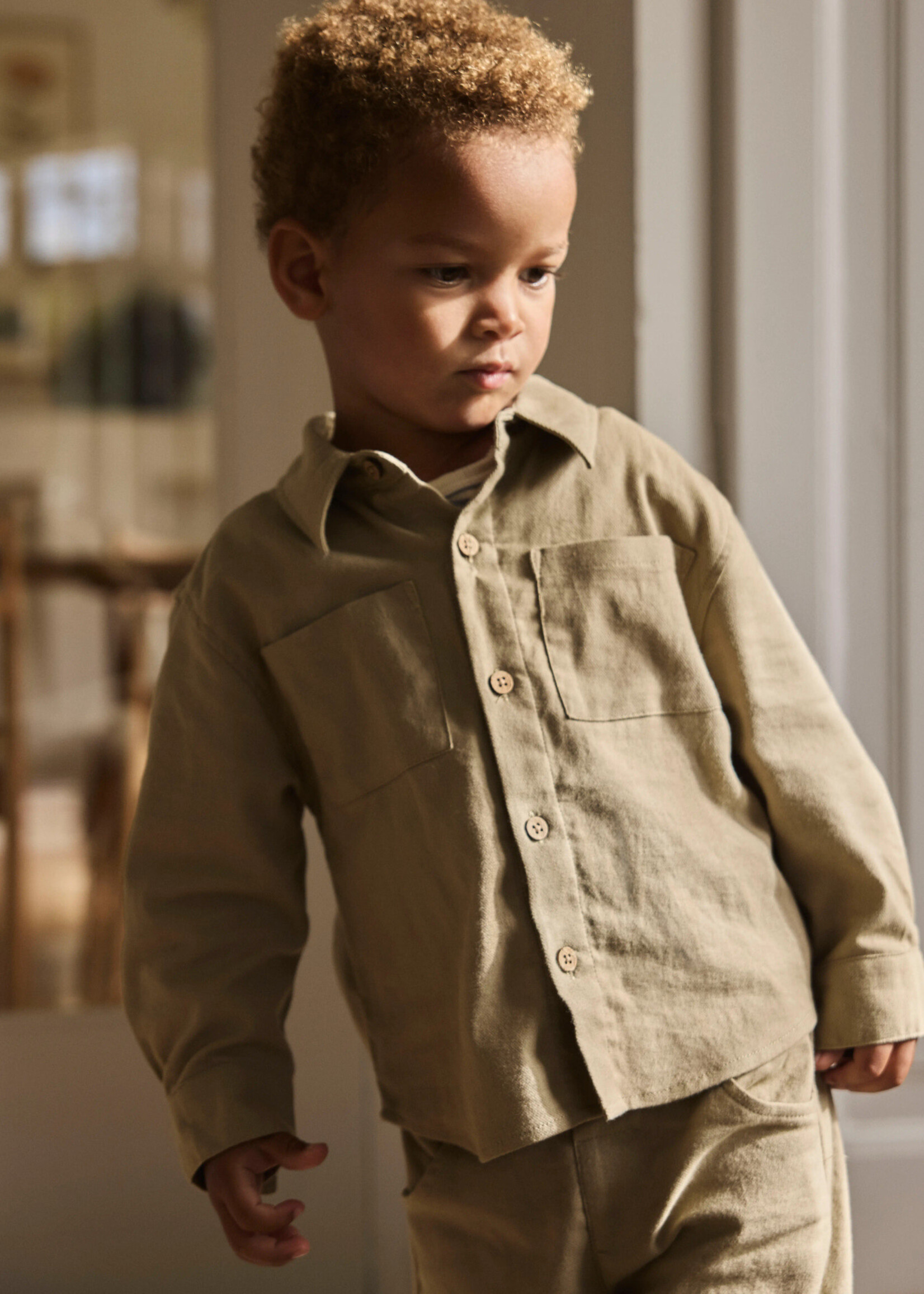 Lil Atelier Koa LS loose shirt | Twill - Lil Atelier