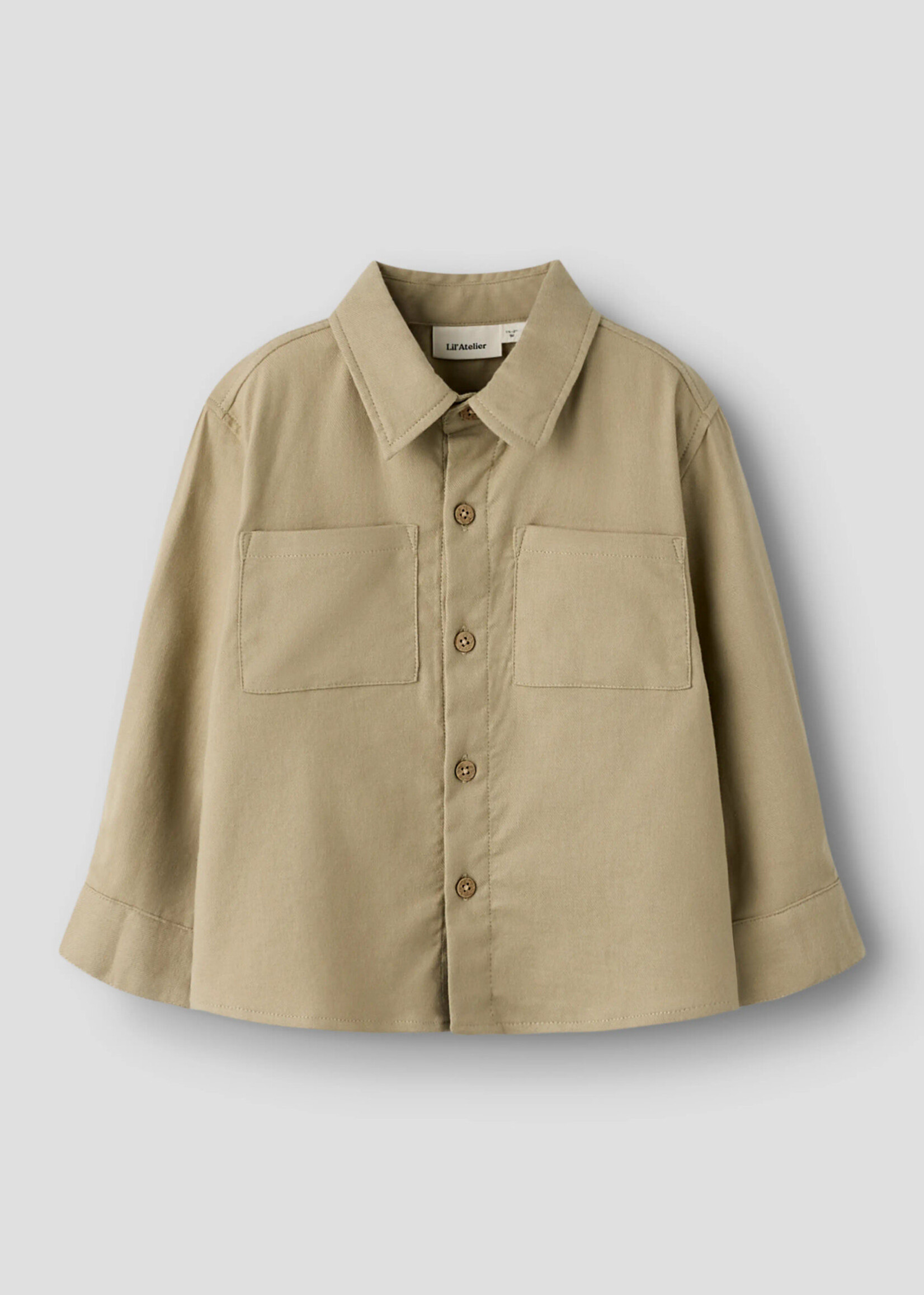 Lil Atelier Koa LS loose shirt | Twill - Lil Atelier