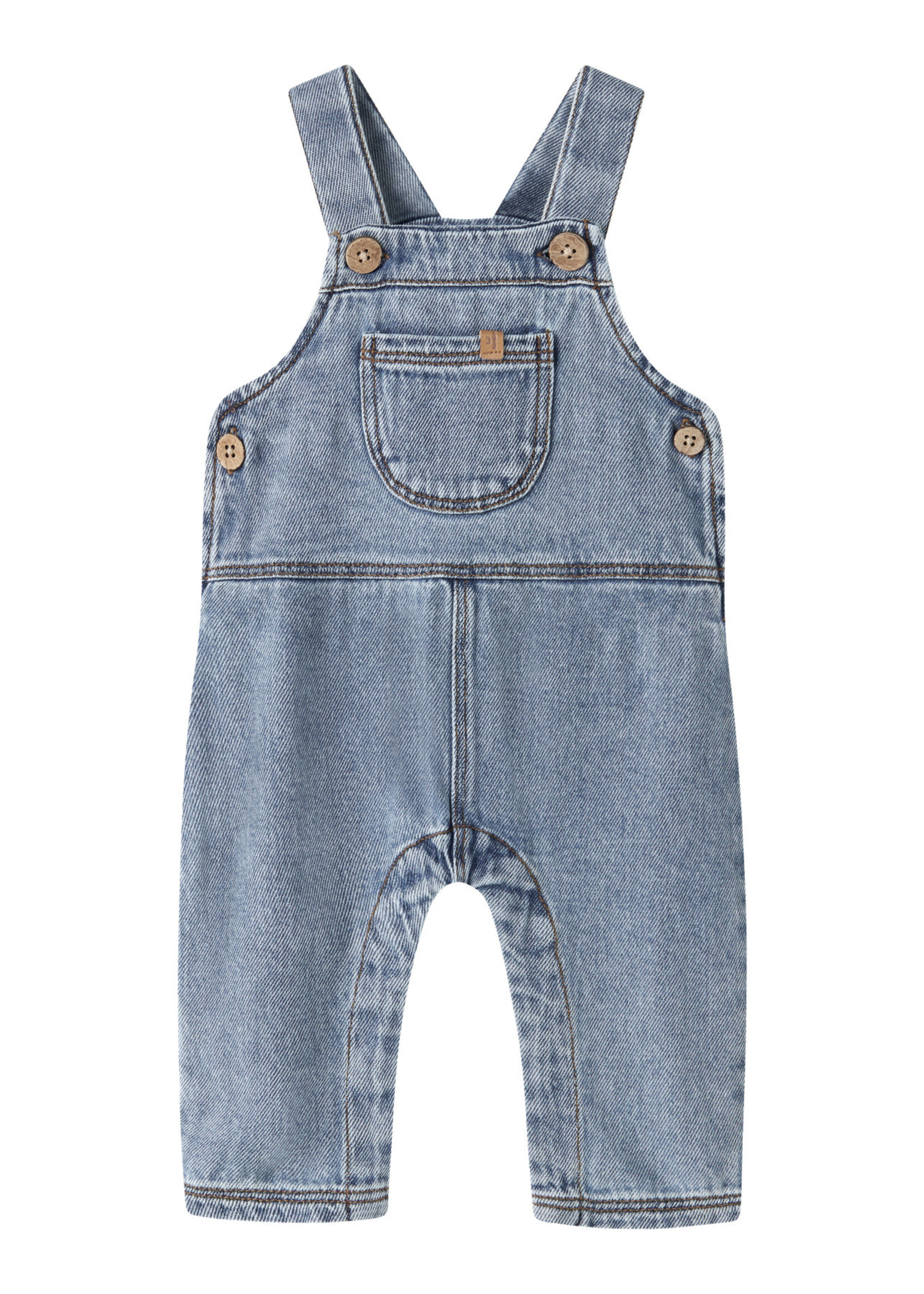 Lil Atelier Karole loose dnm overall | Medium blue denim - Lil Atelier
