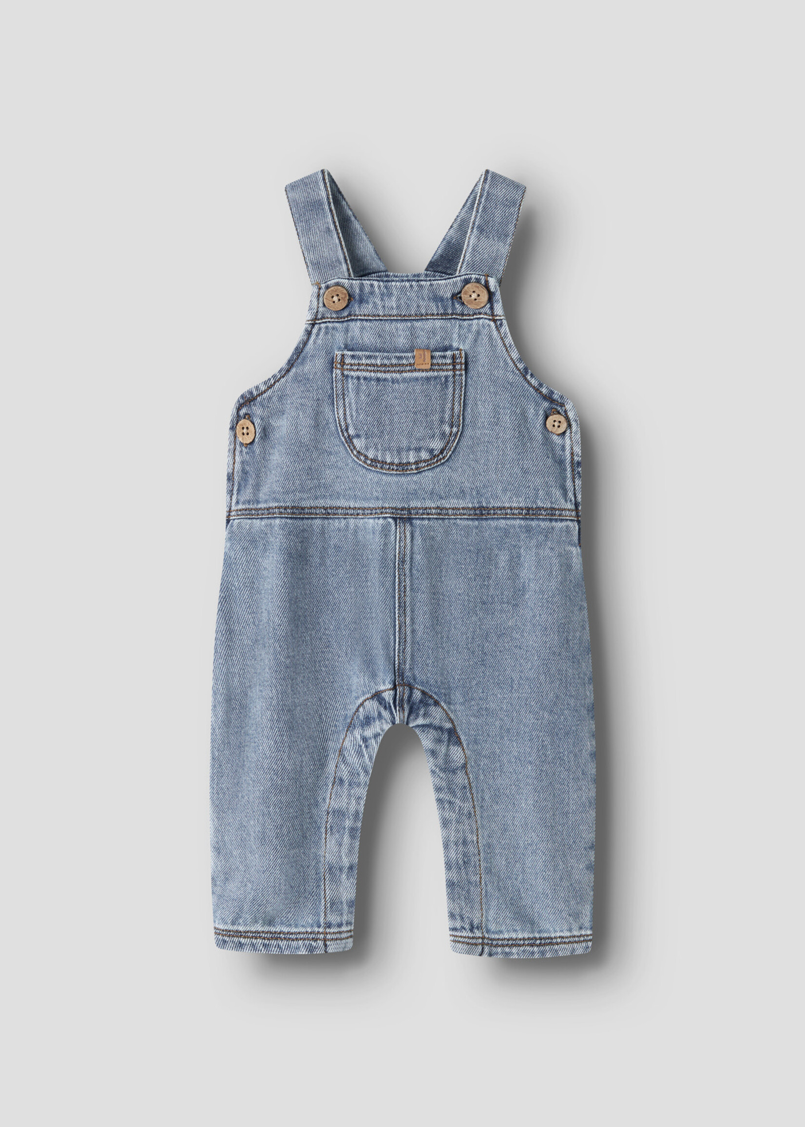 Lil Atelier Karole loose dnm overall | Medium blue denim - Lil Atelier