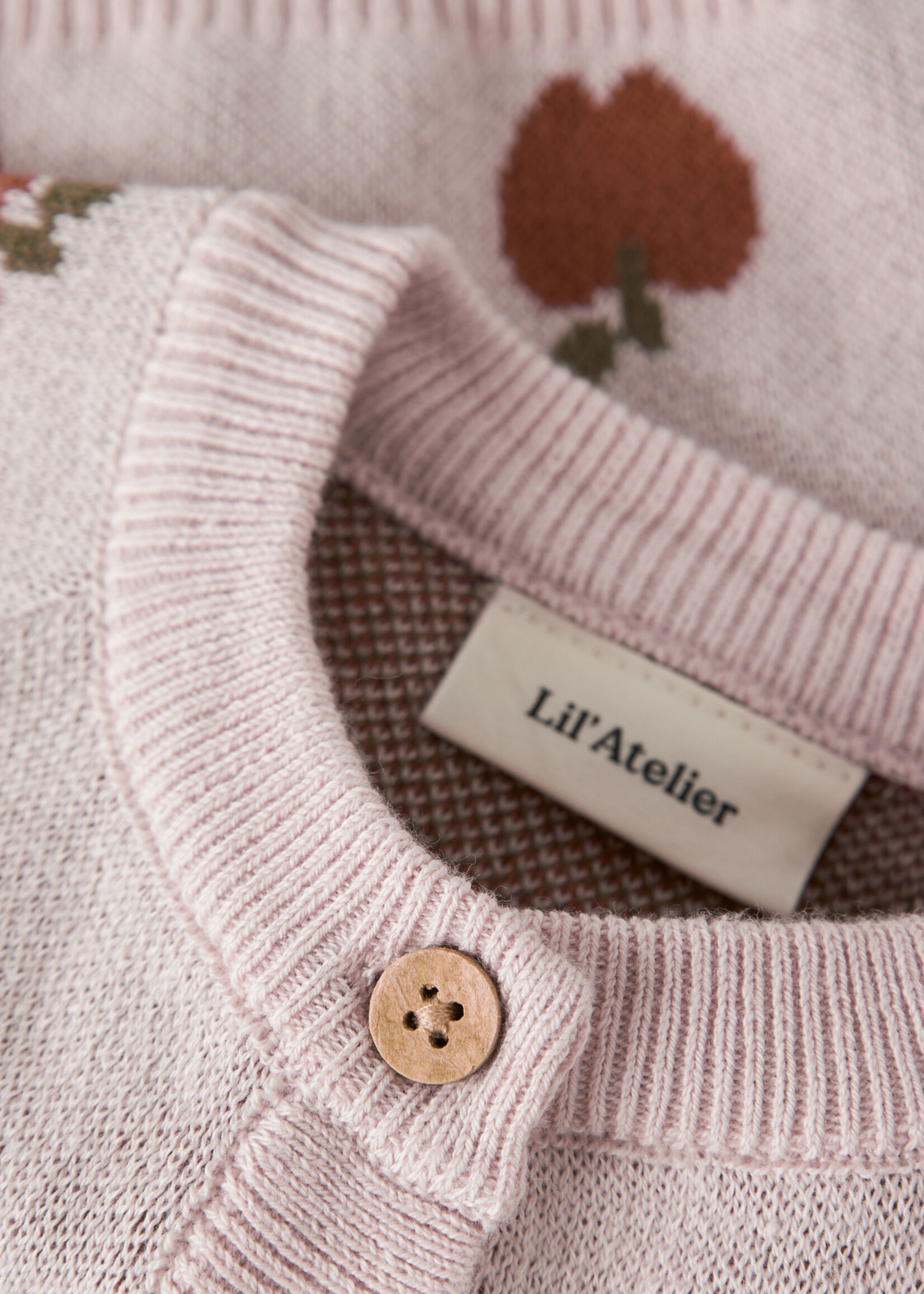Lil Atelier Lulio knit card | Hushed violet - Lil Atelier