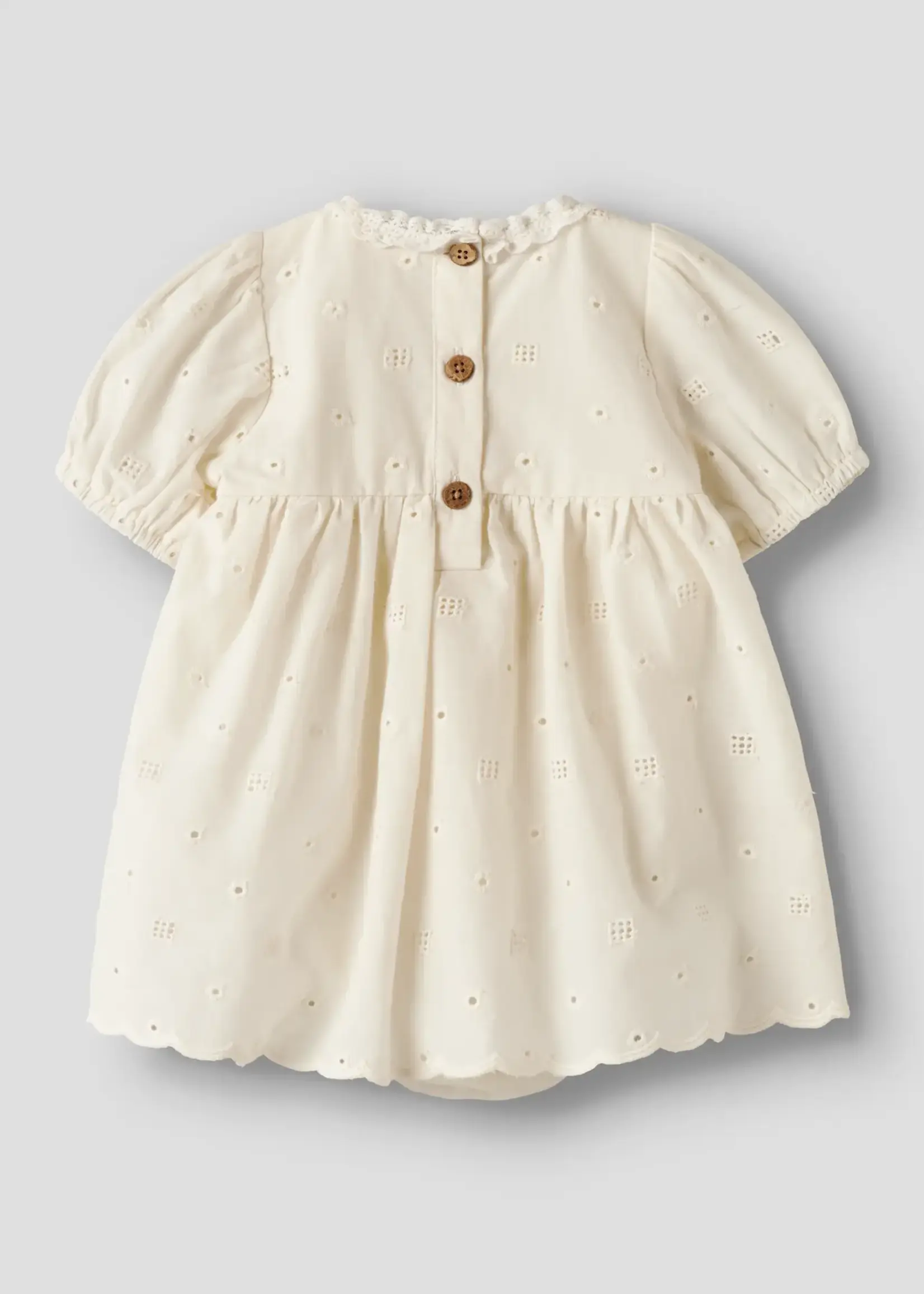 Lil Atelier Flores ss Body Dress | Coconut milk - Lil Atelier