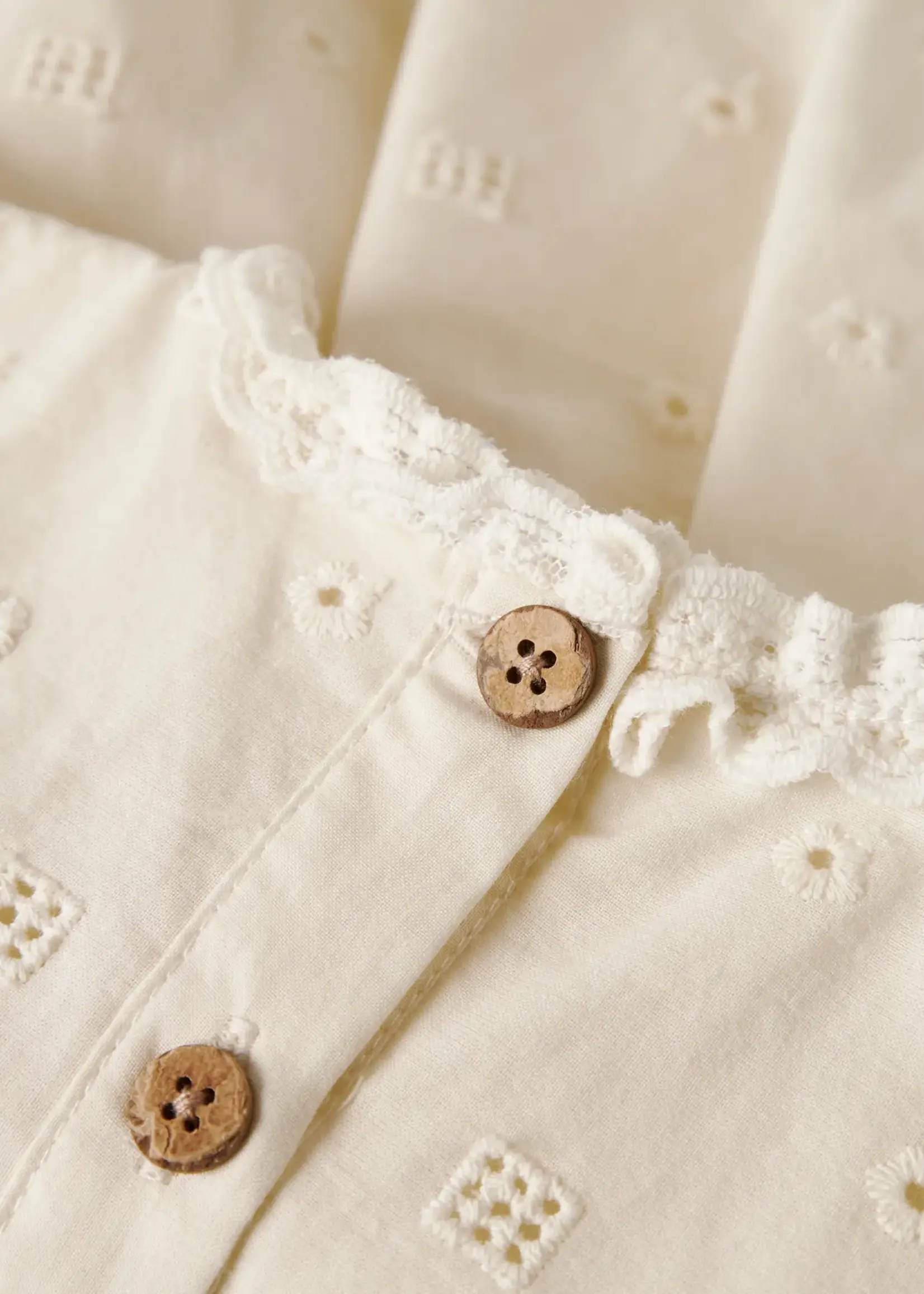 Lil Atelier Flores ss Body Dress | Coconut milk - Lil Atelier