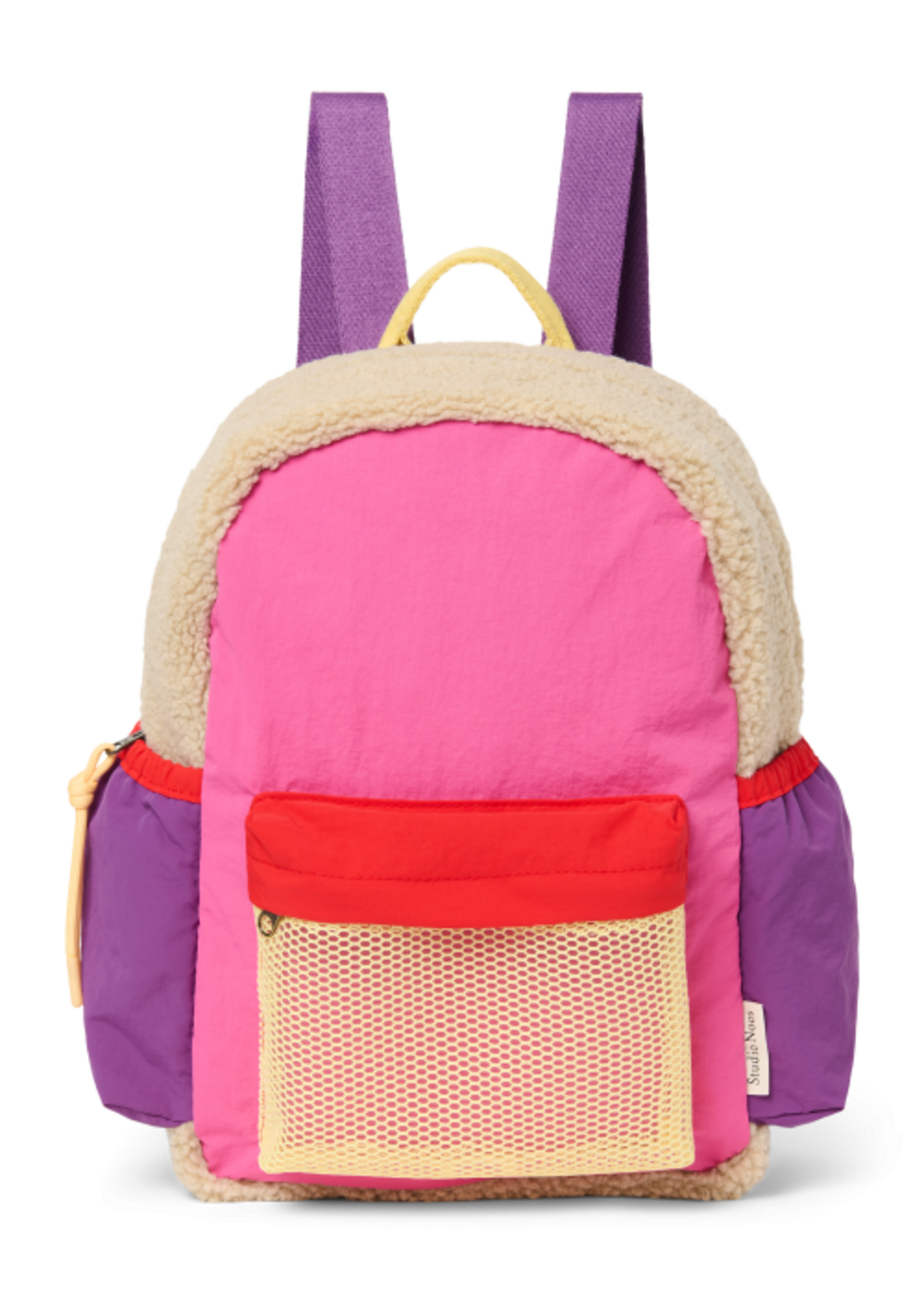 Studio Noos Bright pink patchwork midi backpack - Studio Noos
