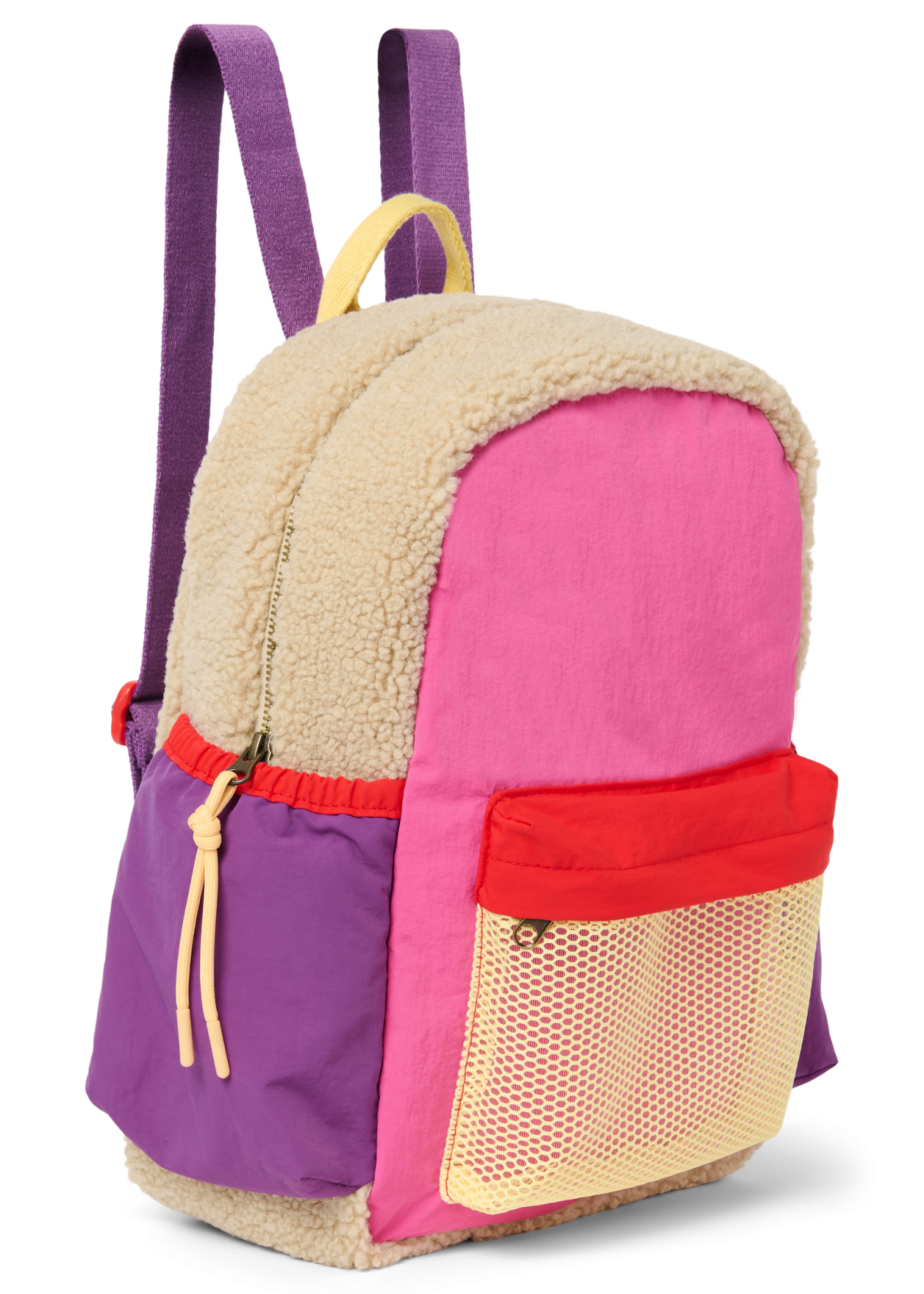 Studio Noos Bright pink patchwork midi backpack - Studio Noos