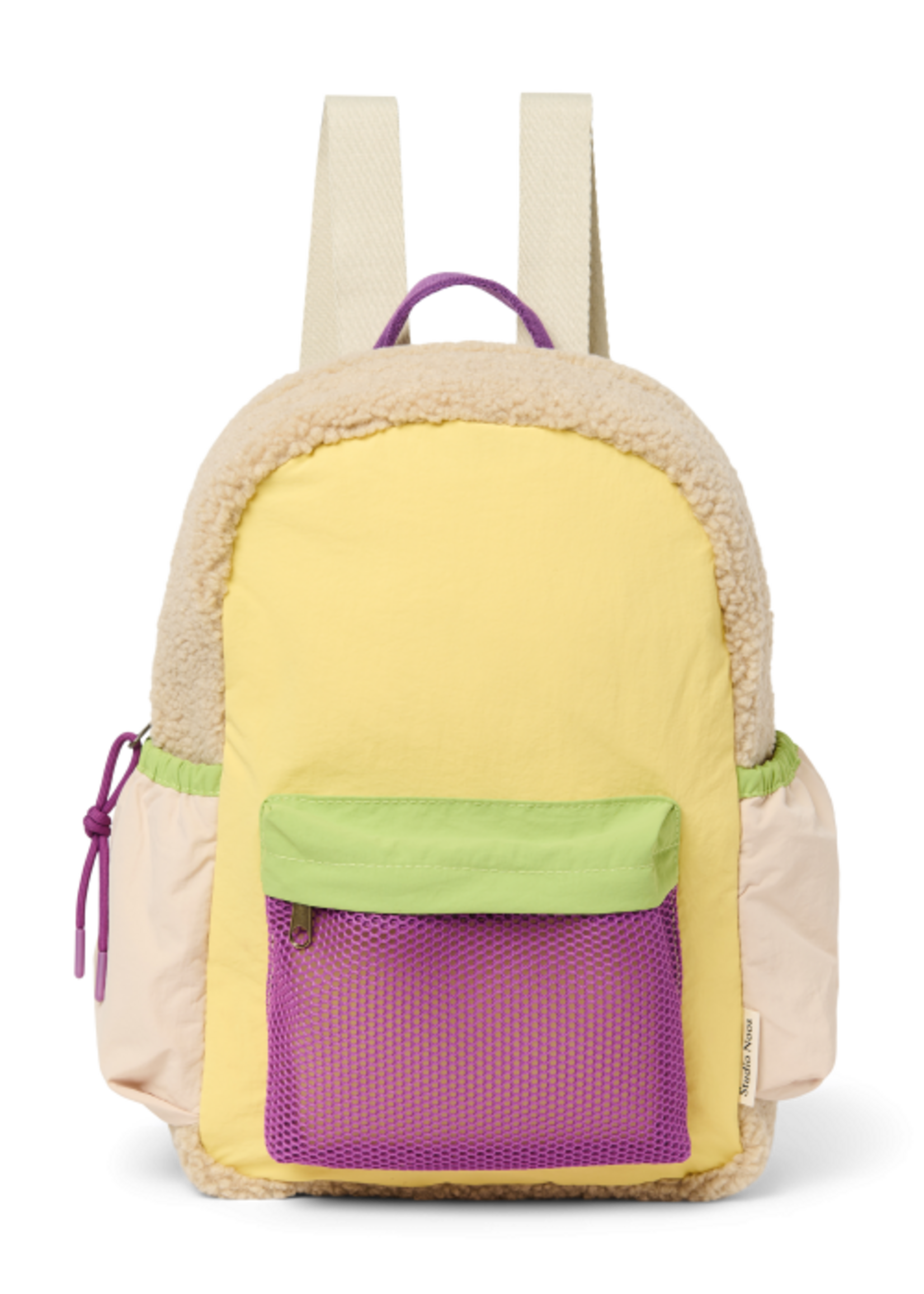 Studio Noos Butter yellow patchwork midi backpack - Studio Noos