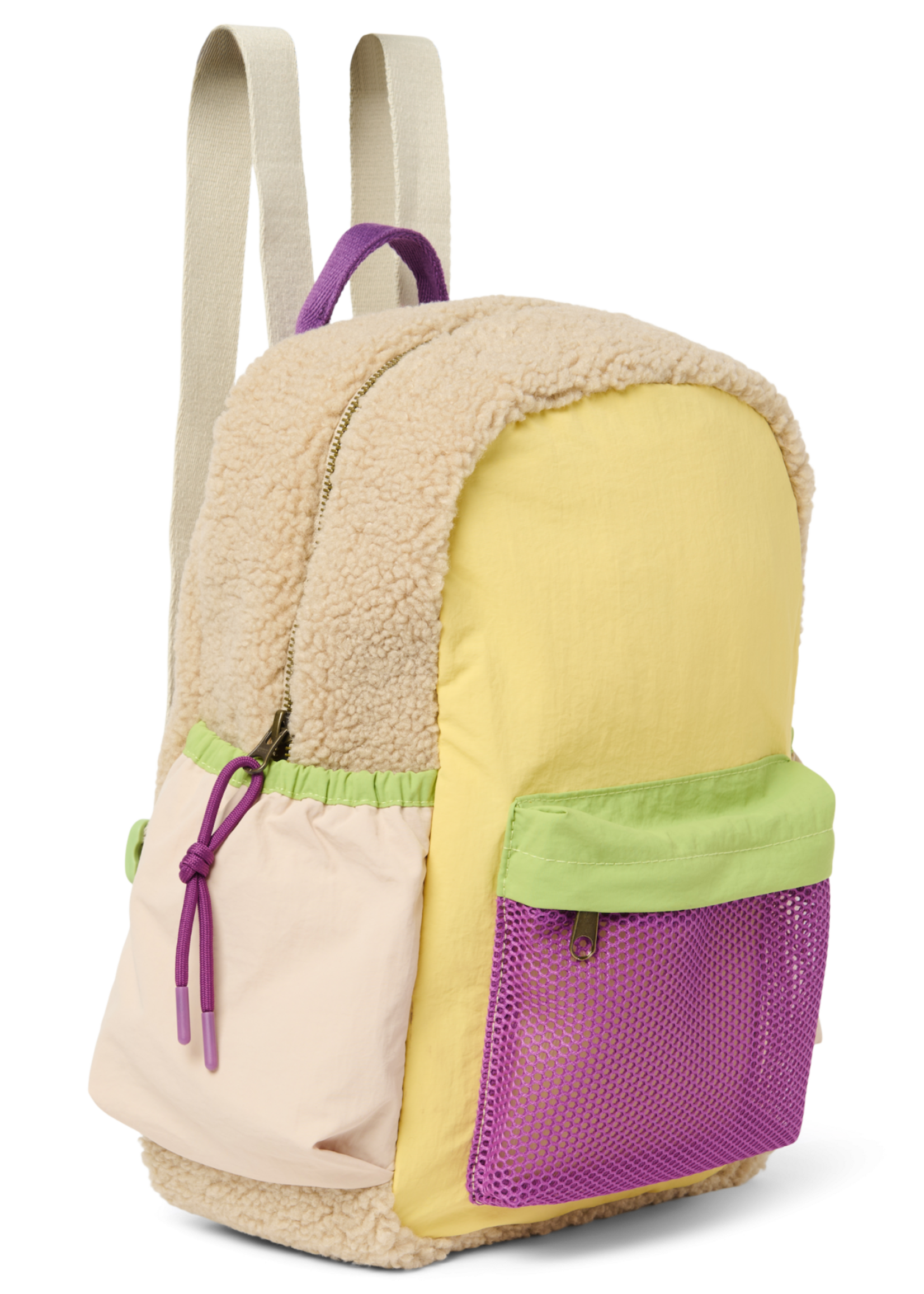Studio Noos Butter yellow patchwork midi backpack - Studio Noos