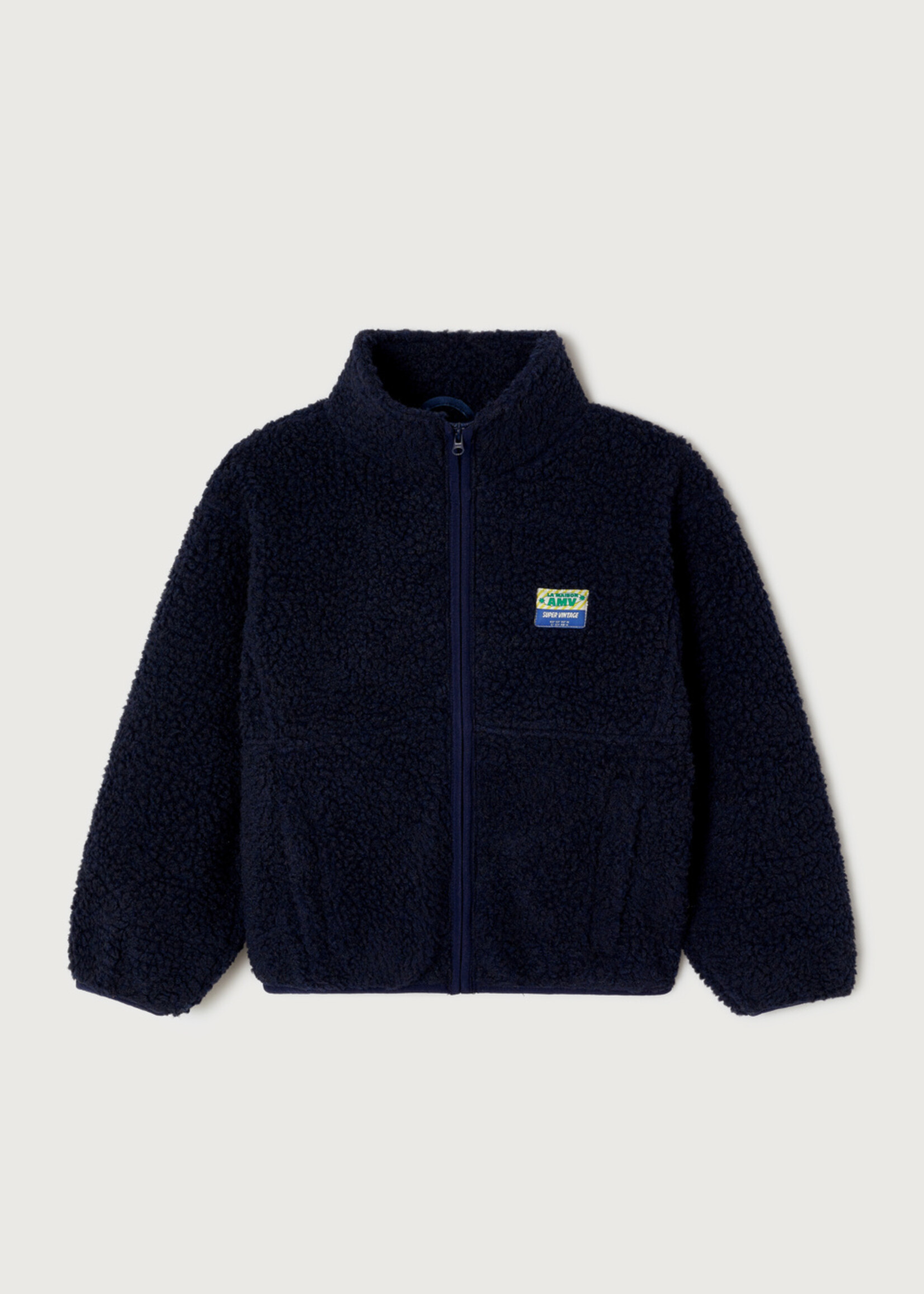 American Vintage Vest  zippee Navy - American Vintage