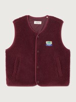 American Vintage Veste ample Burgundy melange - American Vintage