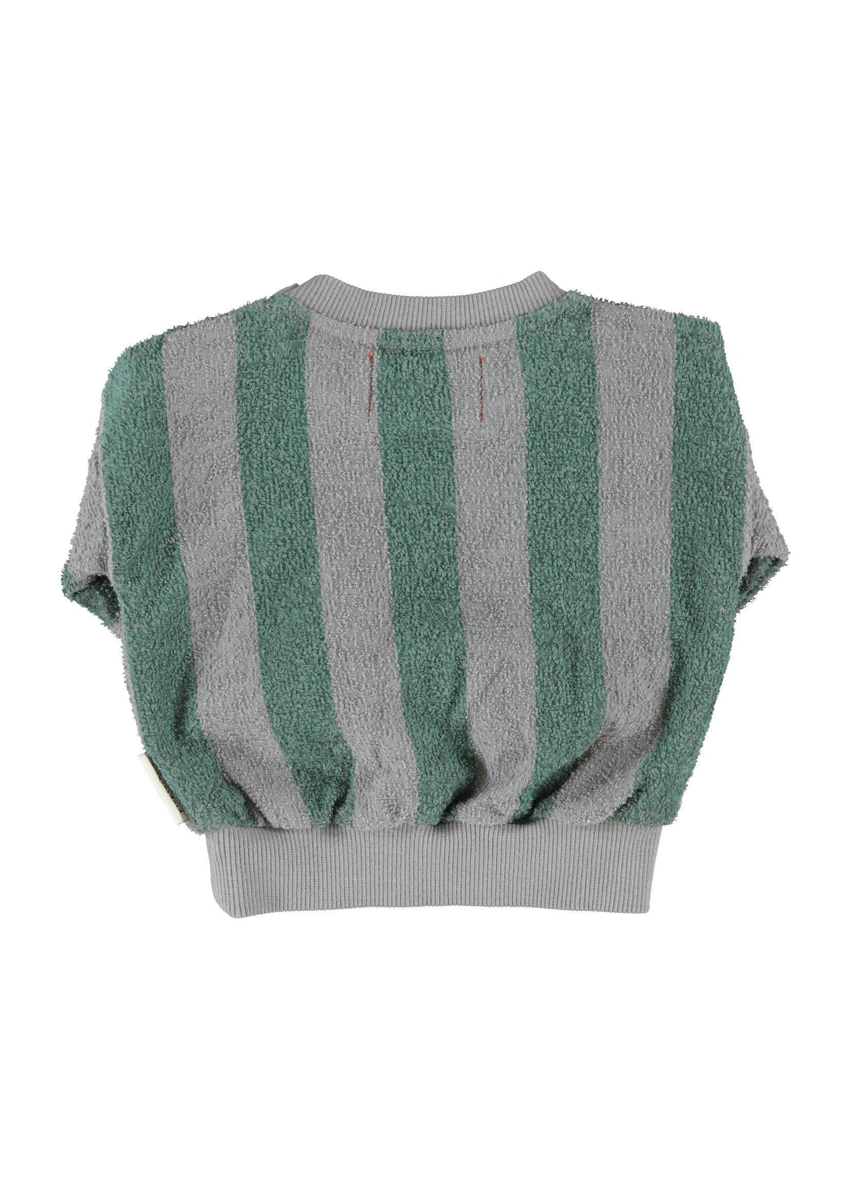 Piupiuchick Sweatshirt Grey Green stripes - Piupiuchick