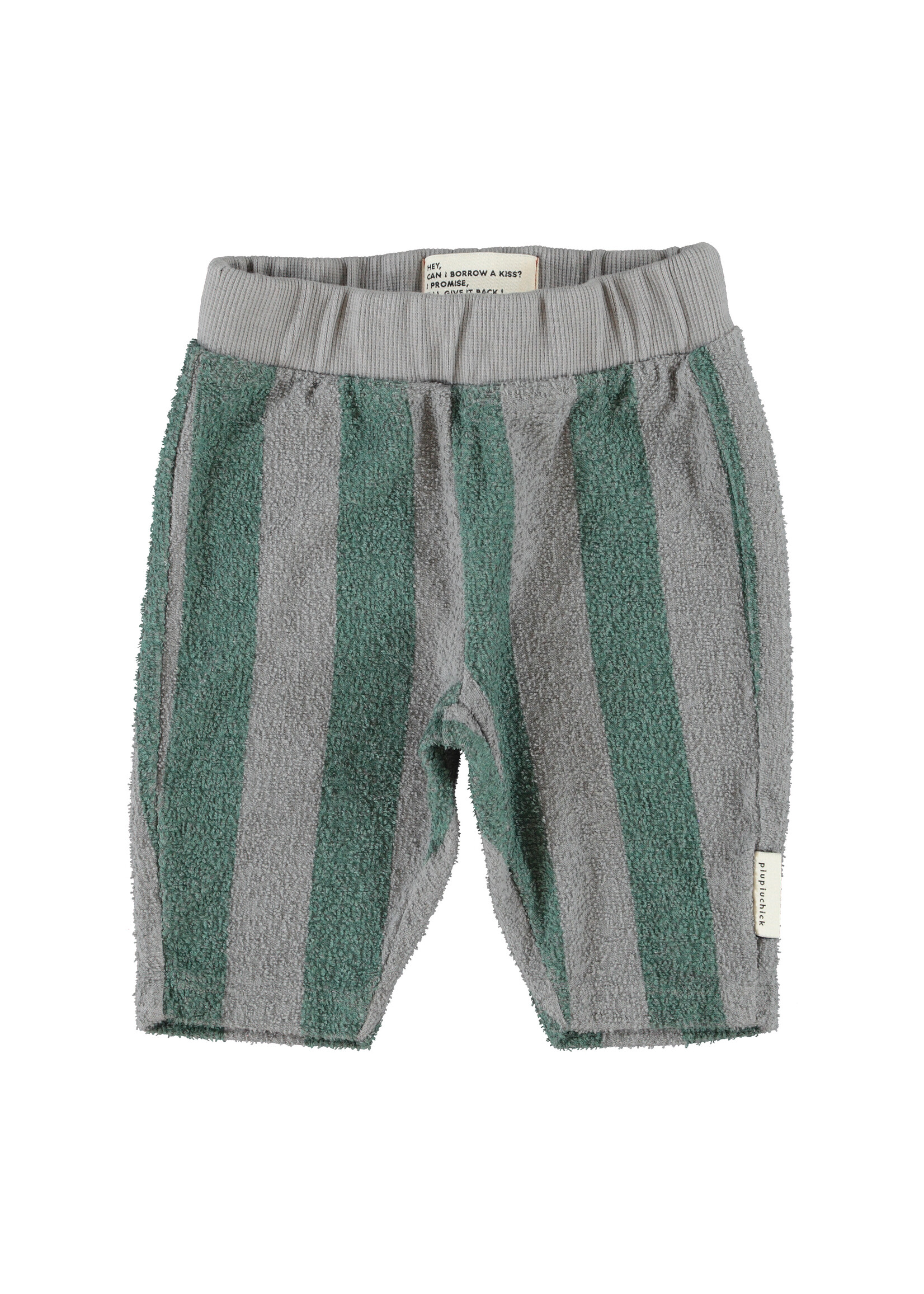 Piupiuchick Jogging pants grey/green stripe - Piupiuchick