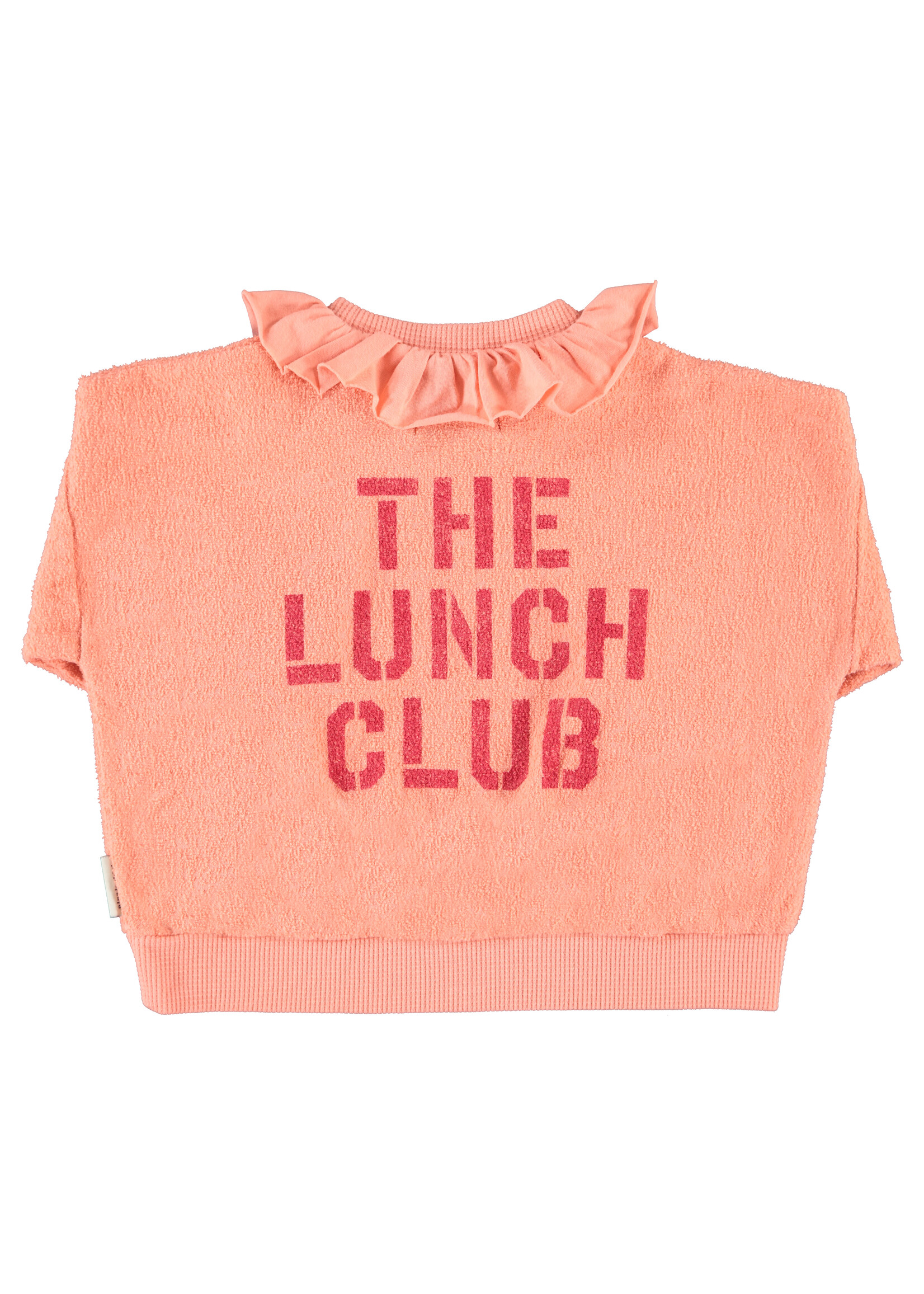 Piupiuchick Sweatshirt collar Pink apple print - Piupiuchick