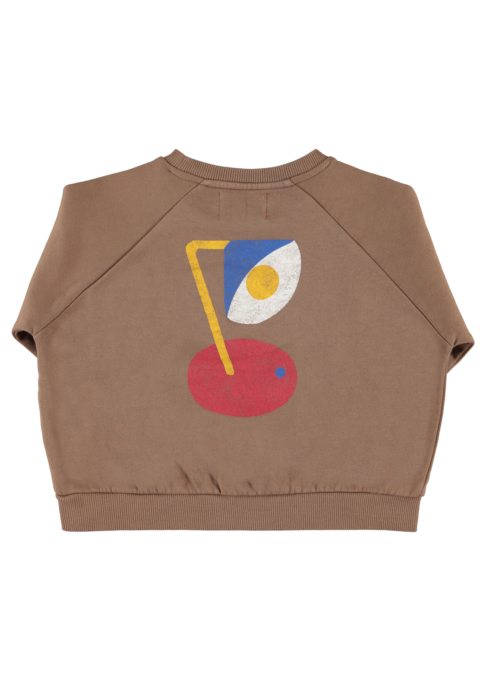 Piupiuchick Sweatshirt brown captain print - Piupiuchick