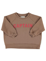 Piupiuchick Sweatshirt brown captain print - Piupiuchick