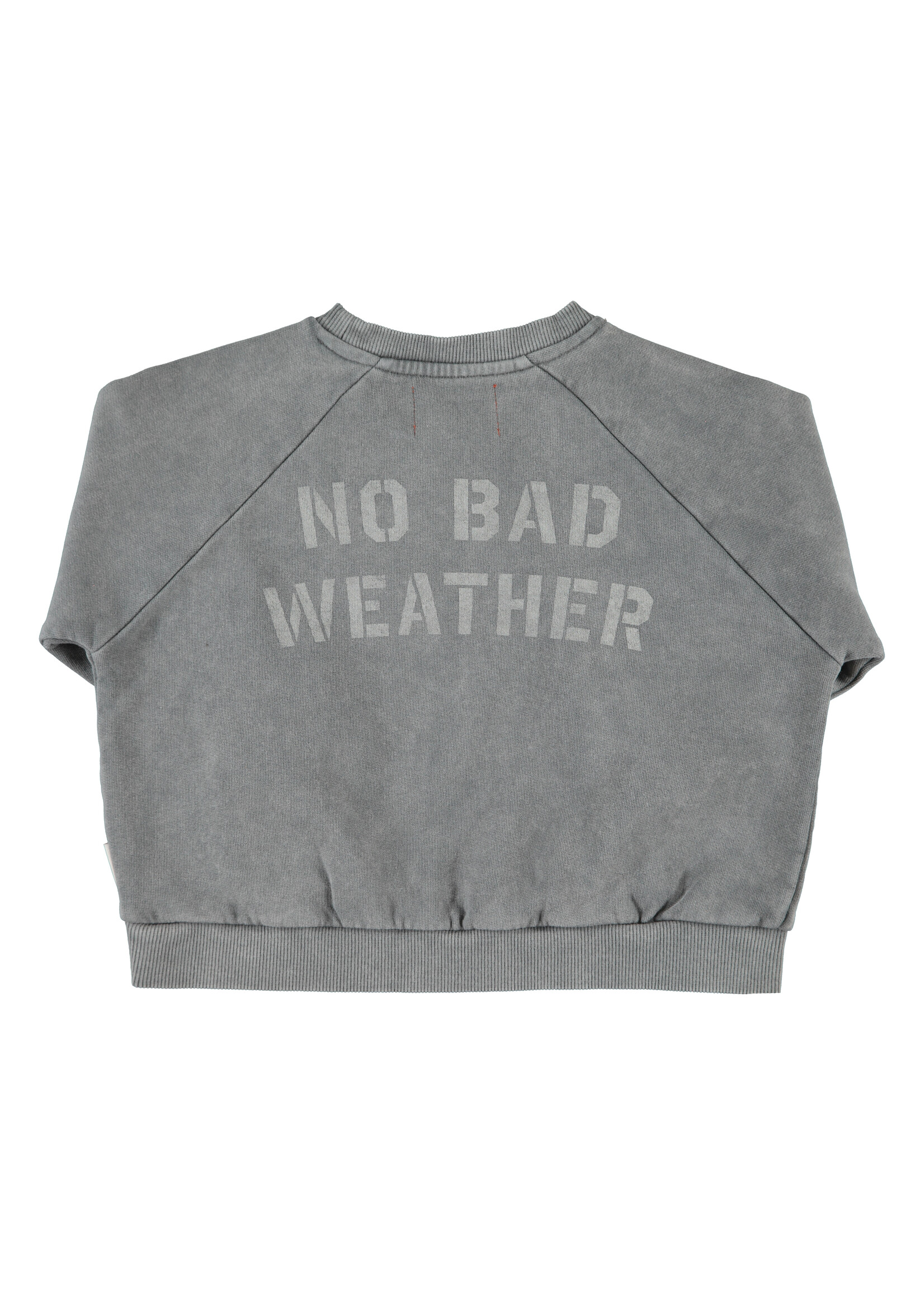 Piupiuchick Sweatshirt grey sun/cloud print - Piupiuchick