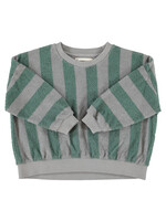 Piupiuchick Sweatshirt Grey/Green stripes - Piupiuchick