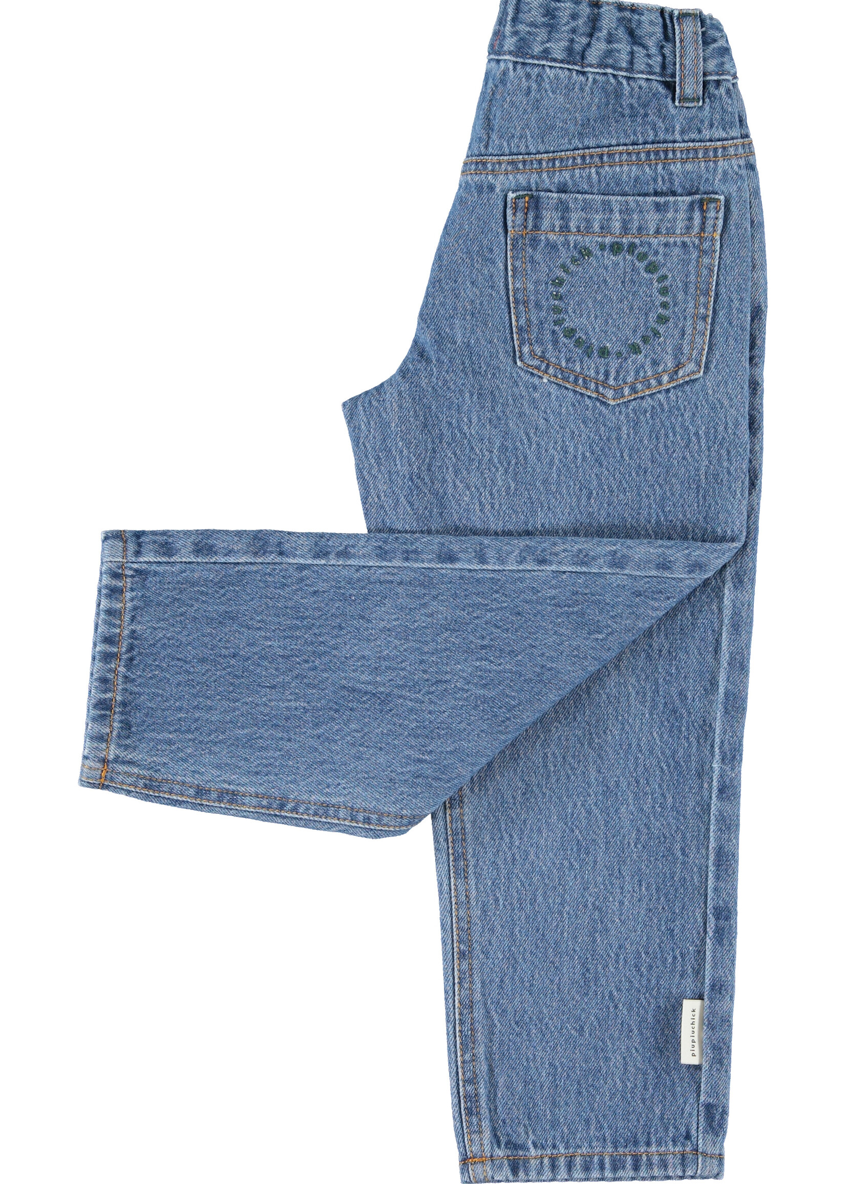 Piupiuchick Unisex trousers Washed navy denim - Piupiuchick