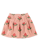 Piupiuchick Short skirt pink big flowers - Piupiuchick