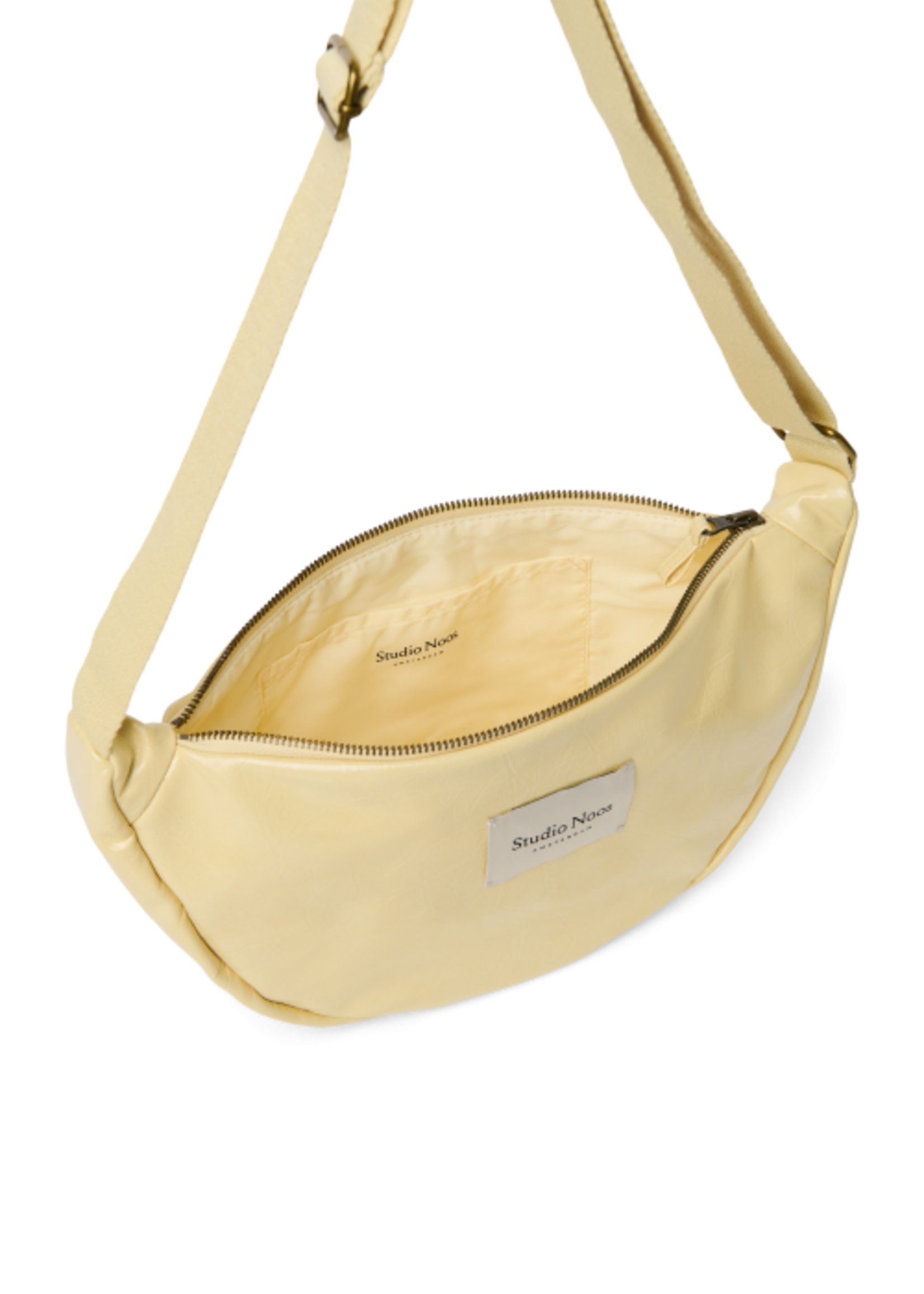 Studio Noos Vegan leather adult fanny pack Butter yellow- Studio Noos
