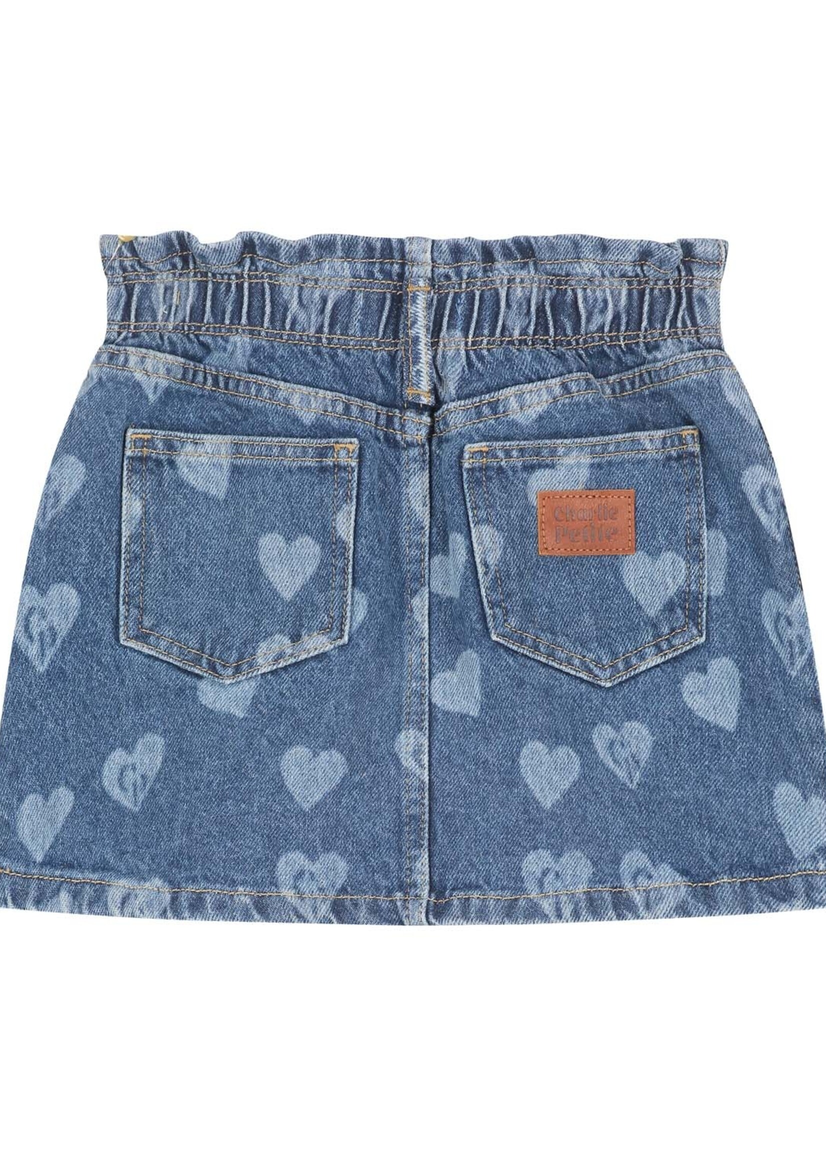 Charlie Petite Jada skirt Medium blue  - Charlie petite