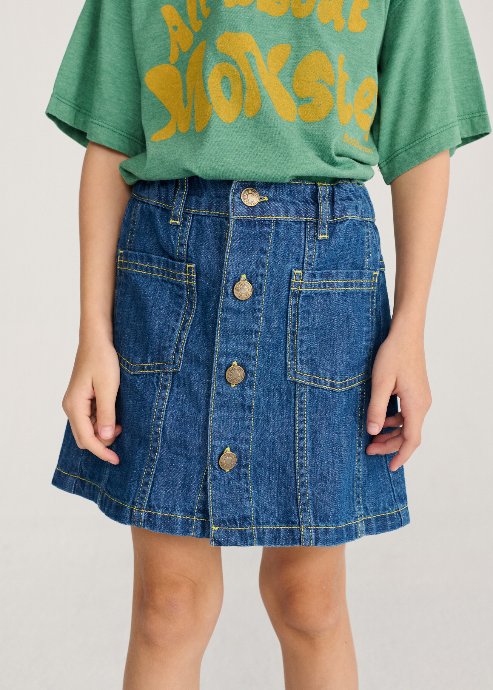 Bobo Choses Booo bo choses tag denim skirt  - Bobo choses