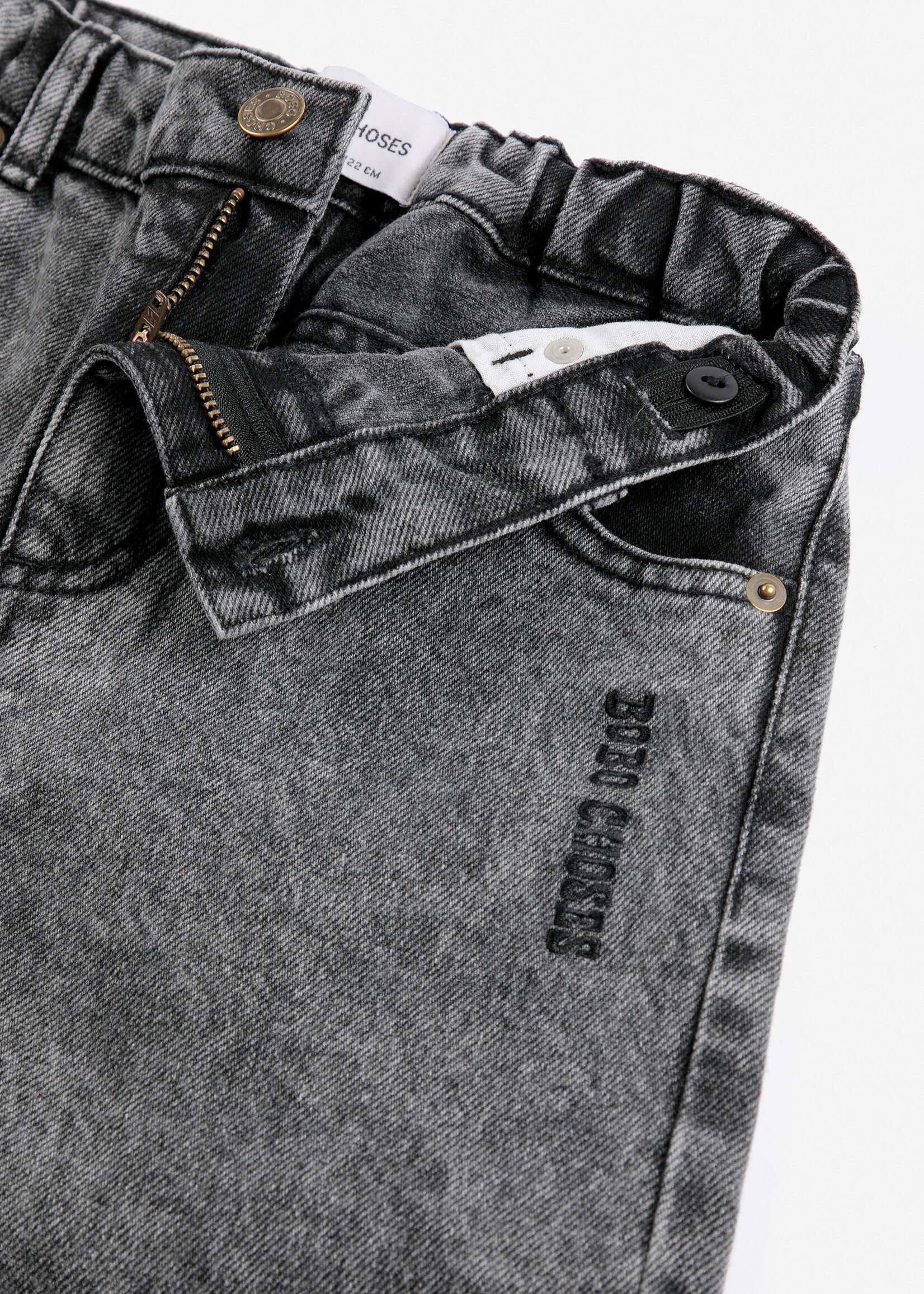 Bobo Choses Beast tag denim  pants  - Bobo choses