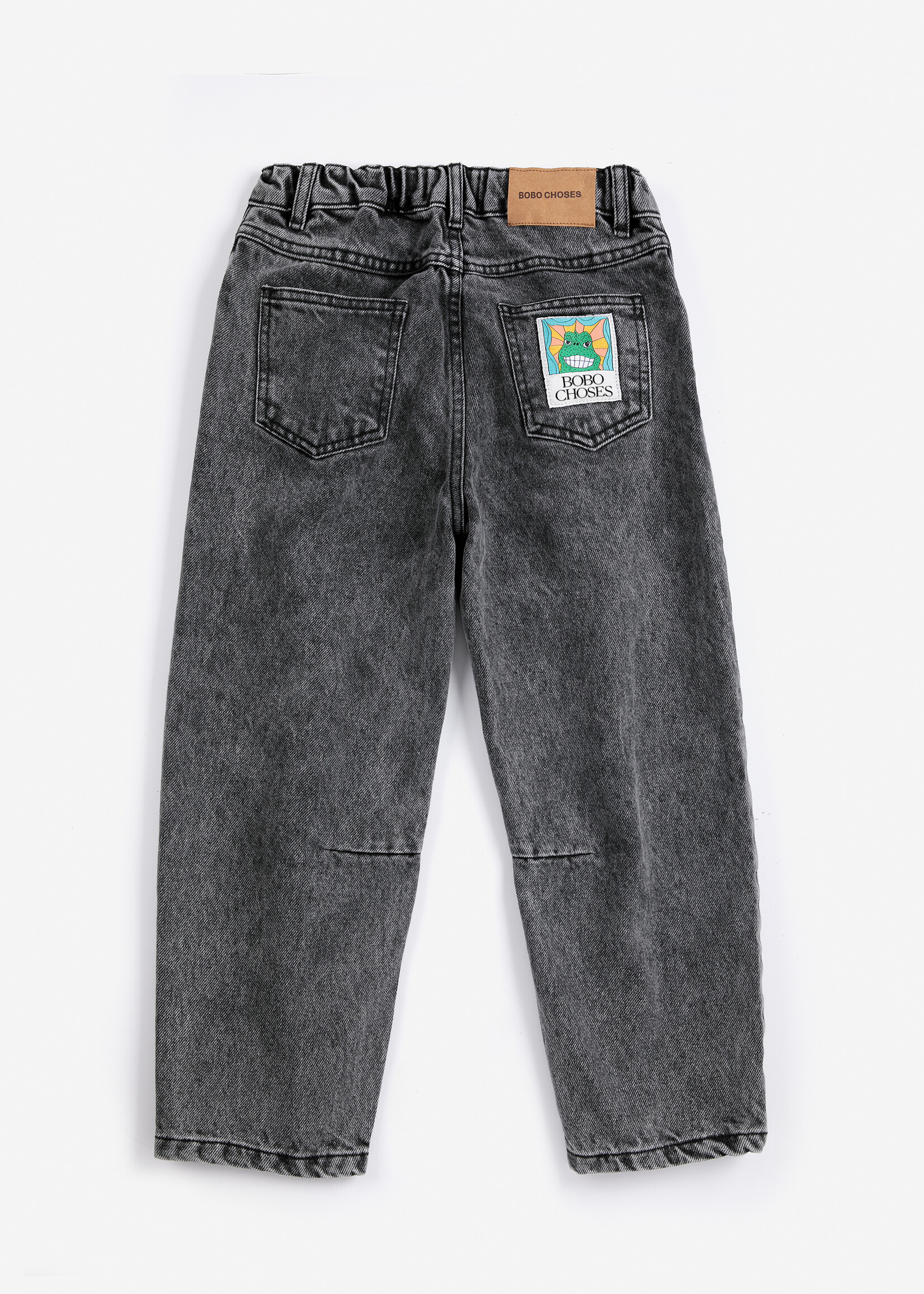 Bobo Choses Beast tag denim  pants  - Bobo choses