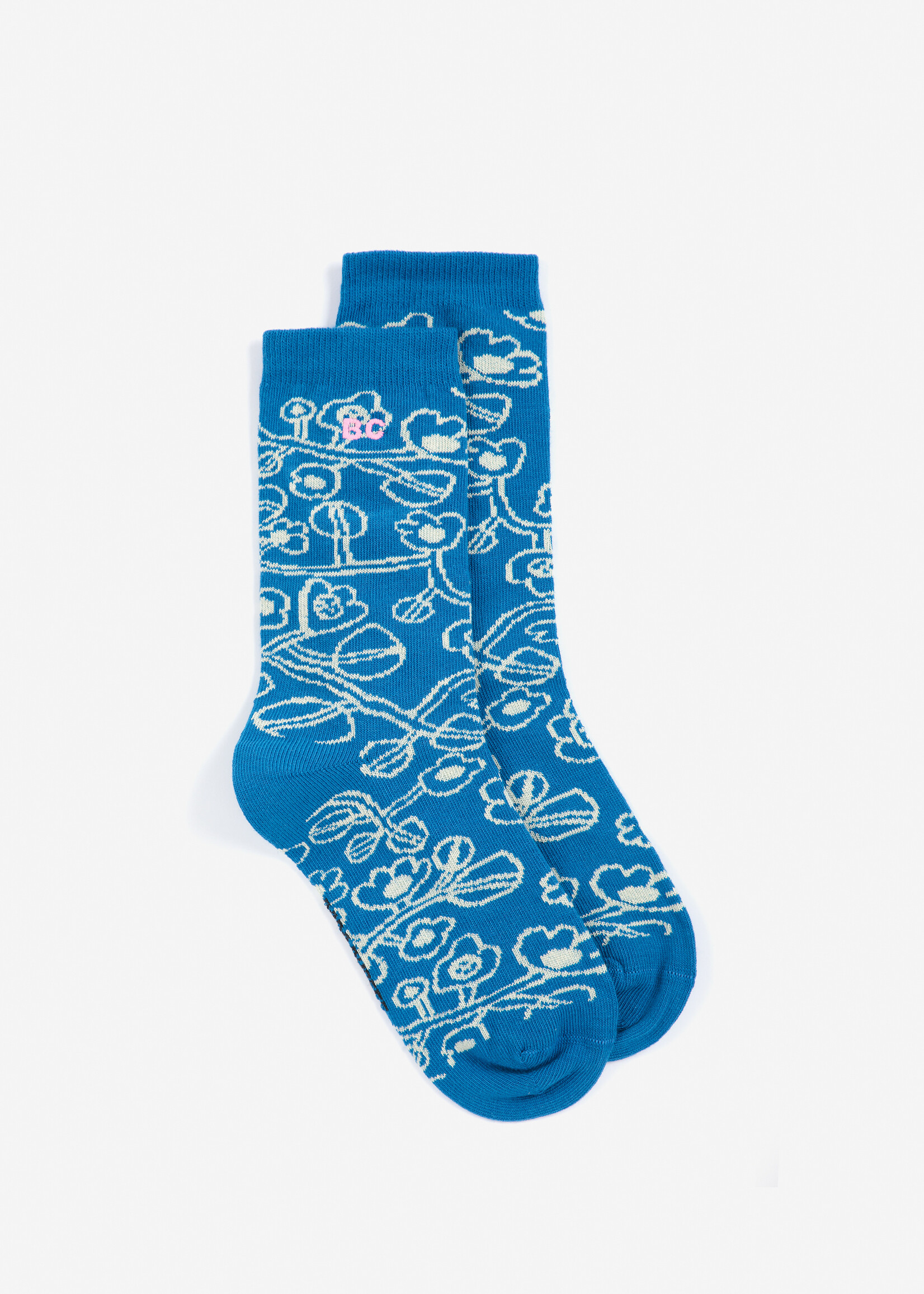 Bobo Choses Sketchy flowers all over long socks - Bobo choses