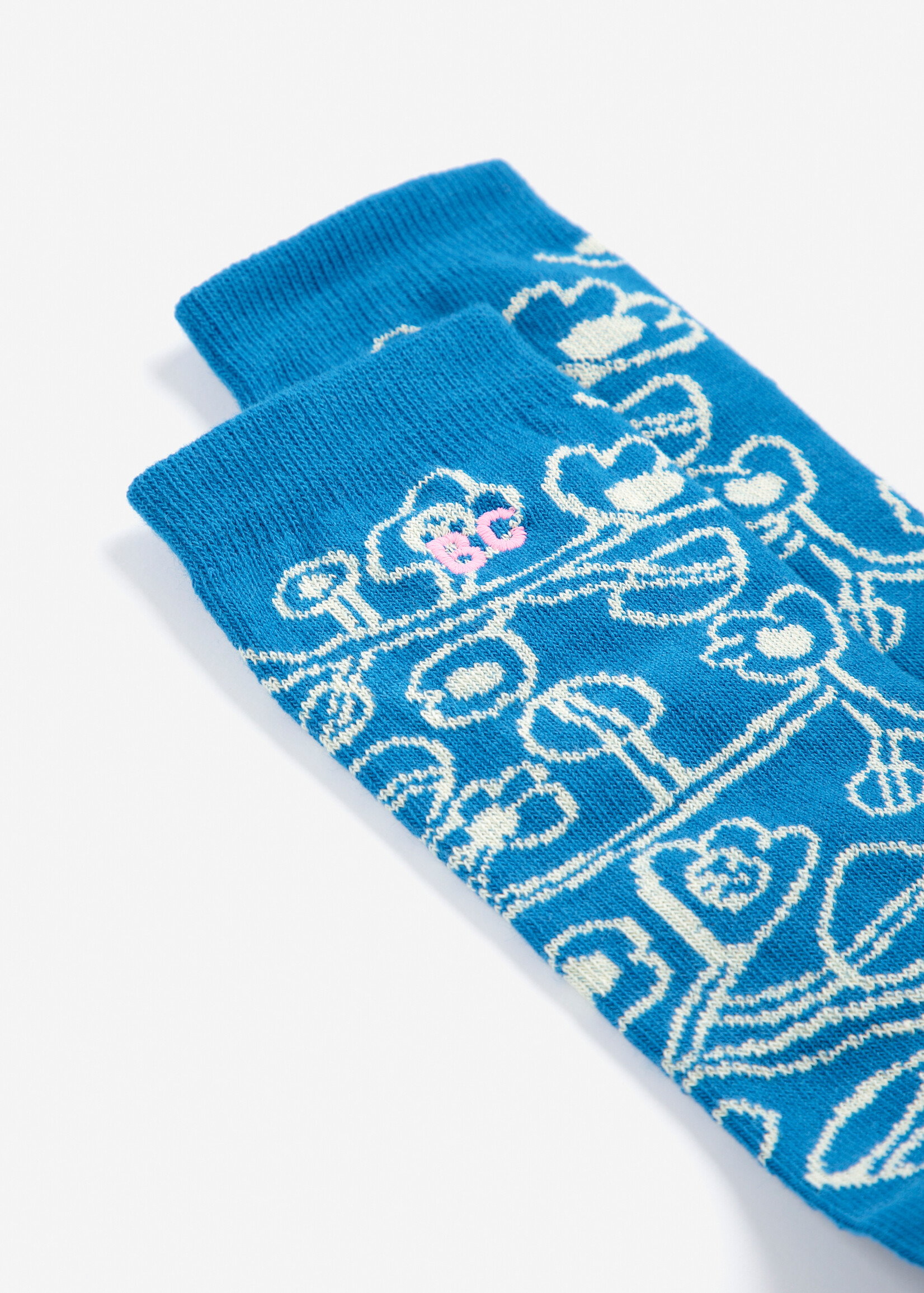 Bobo Choses Sketchy flowers all over long socks - Bobo choses
