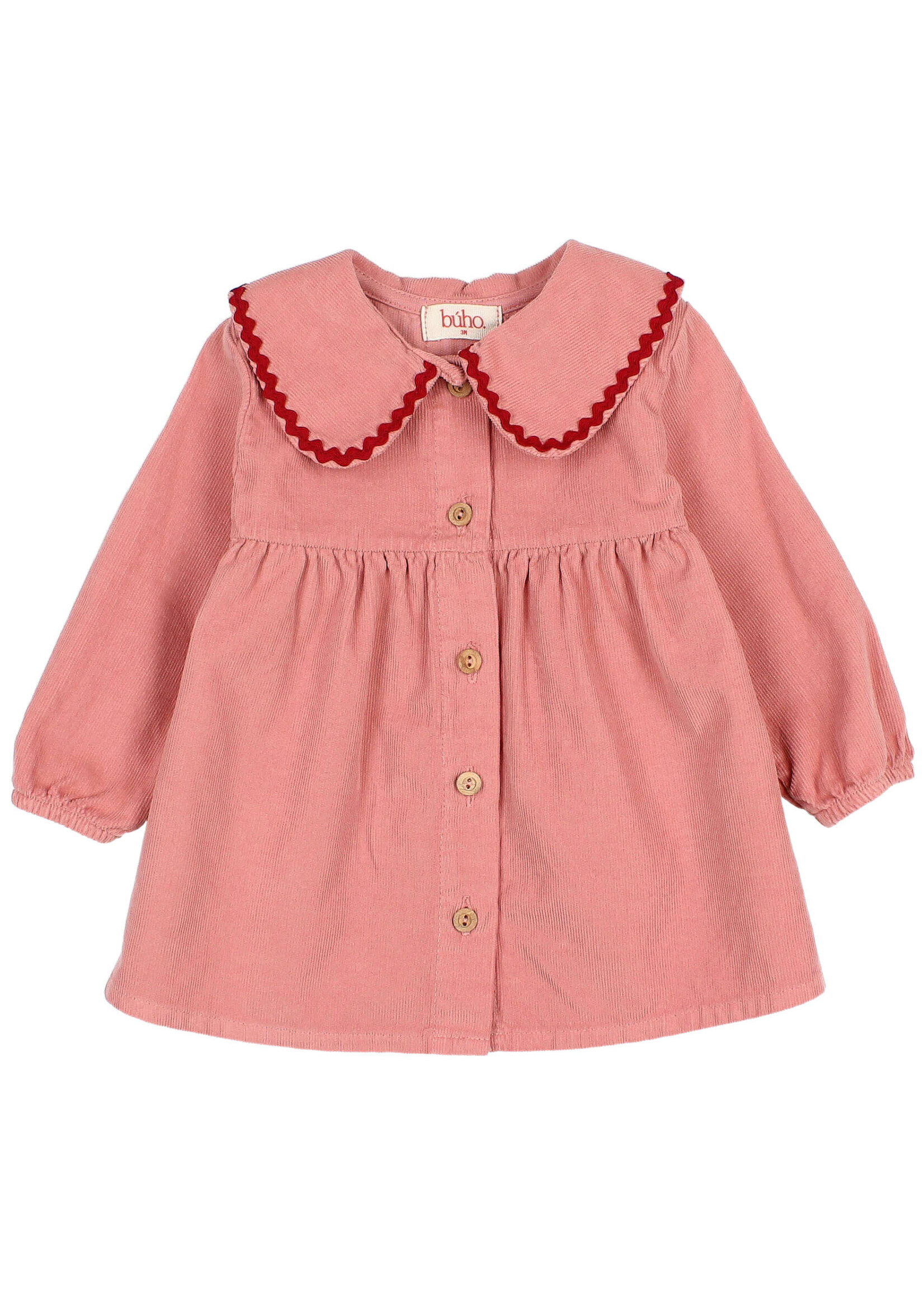 Buho Barcelona BB soft velours dress Peony - Buho